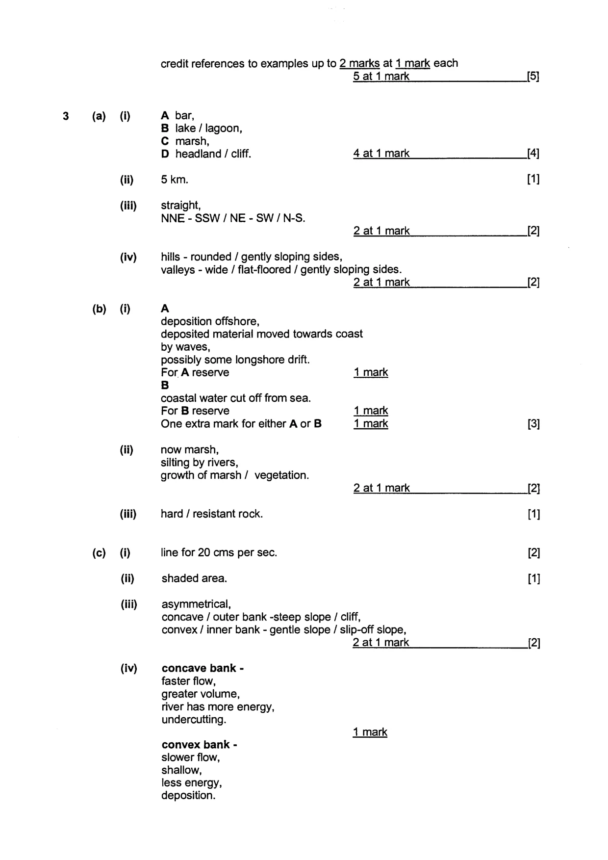 Mark scheme, page 4 of 8