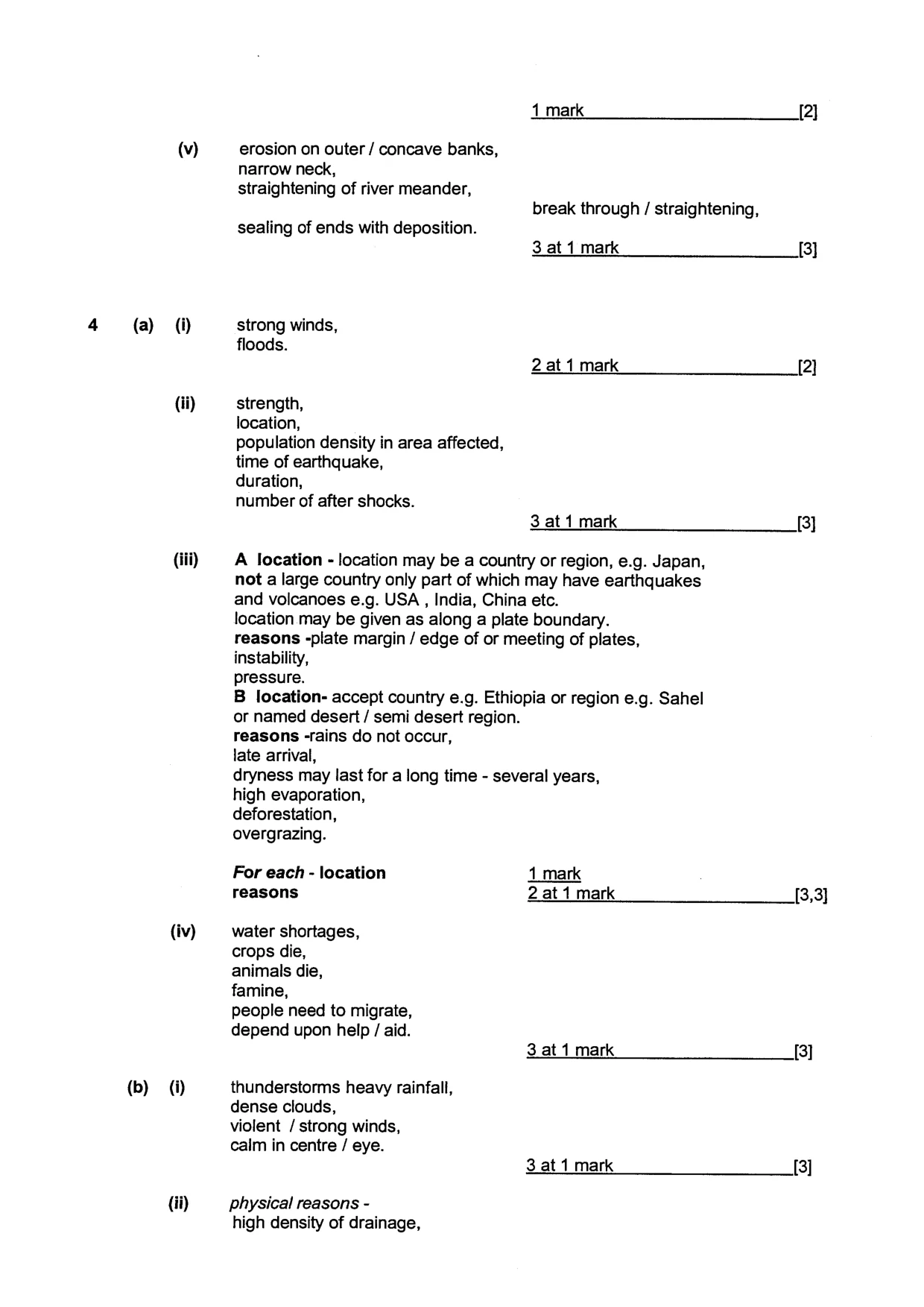 Mark scheme, page 5 of 8