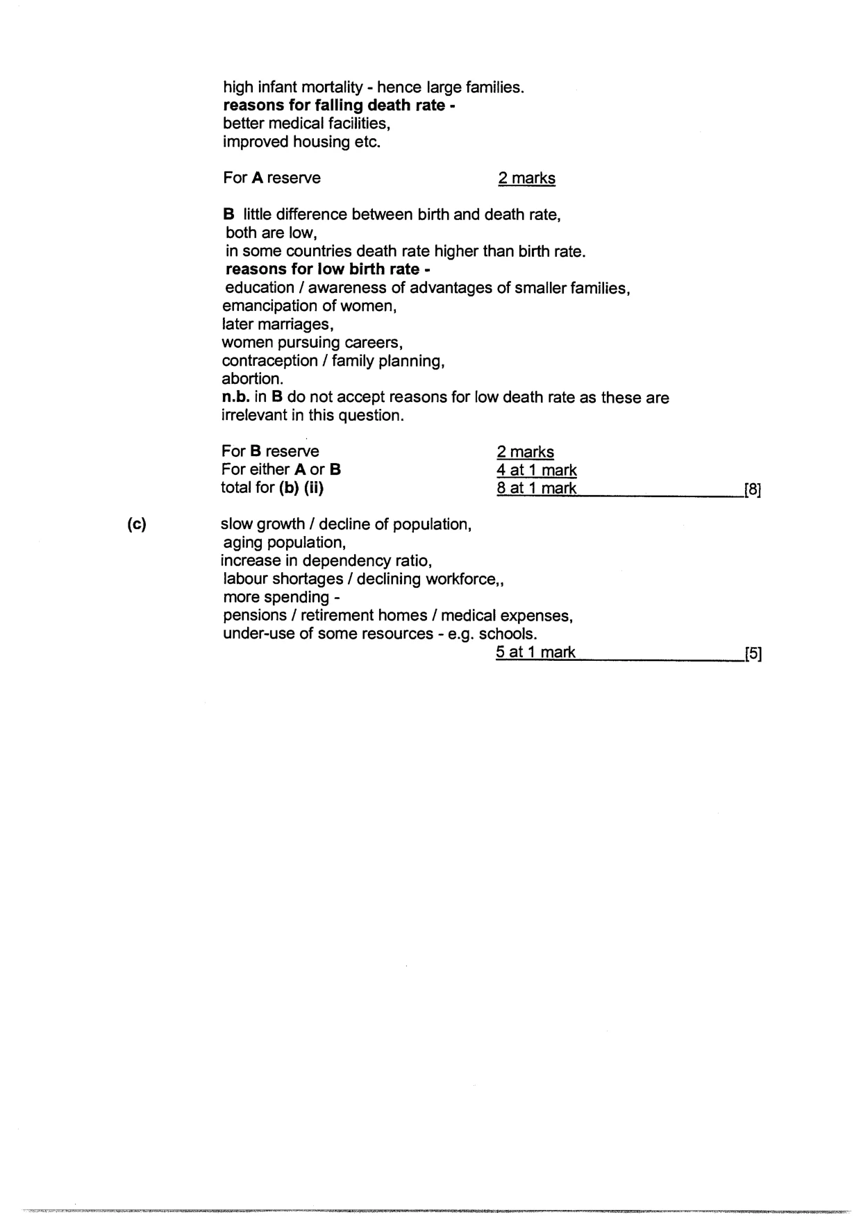 Mark scheme, page 2 of 9