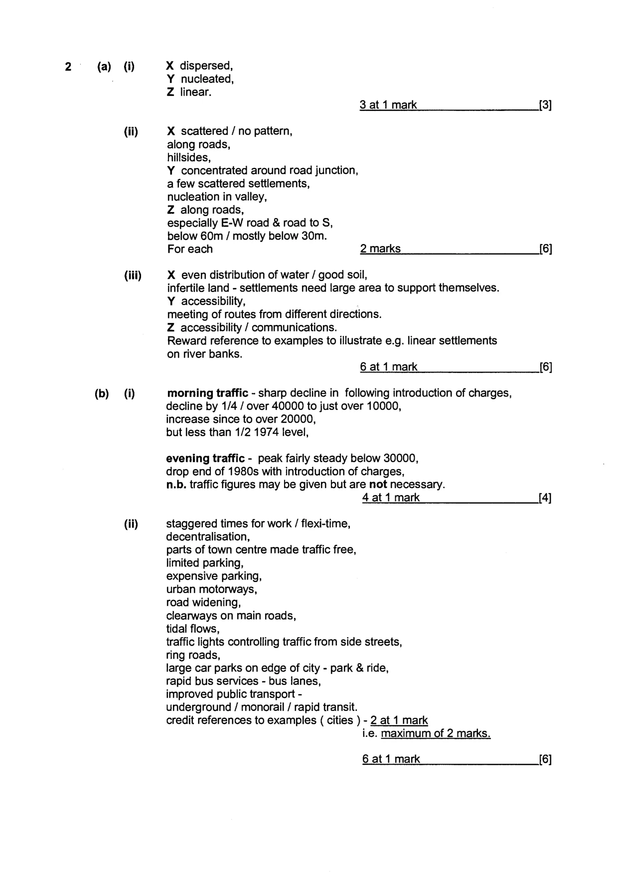 Mark scheme, page 3 of 9