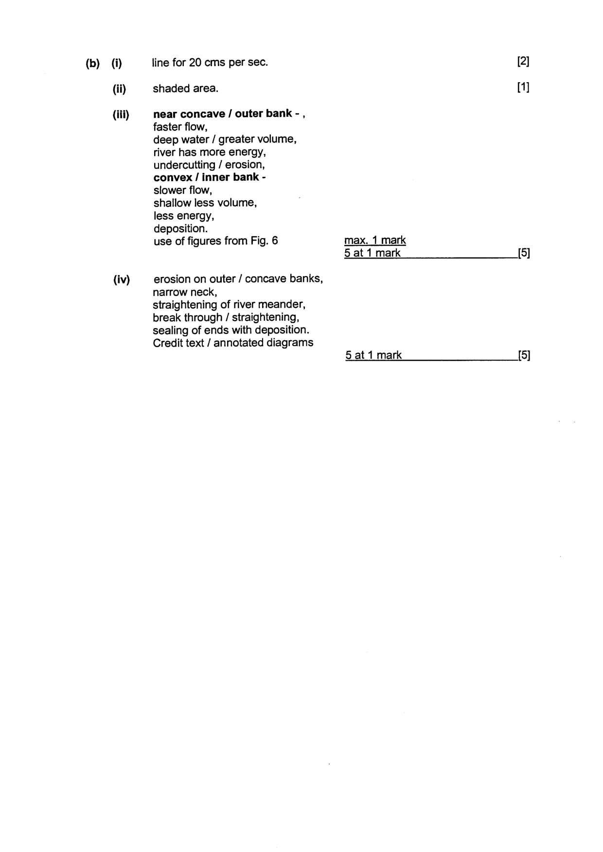 Mark scheme, page 5 of 9
