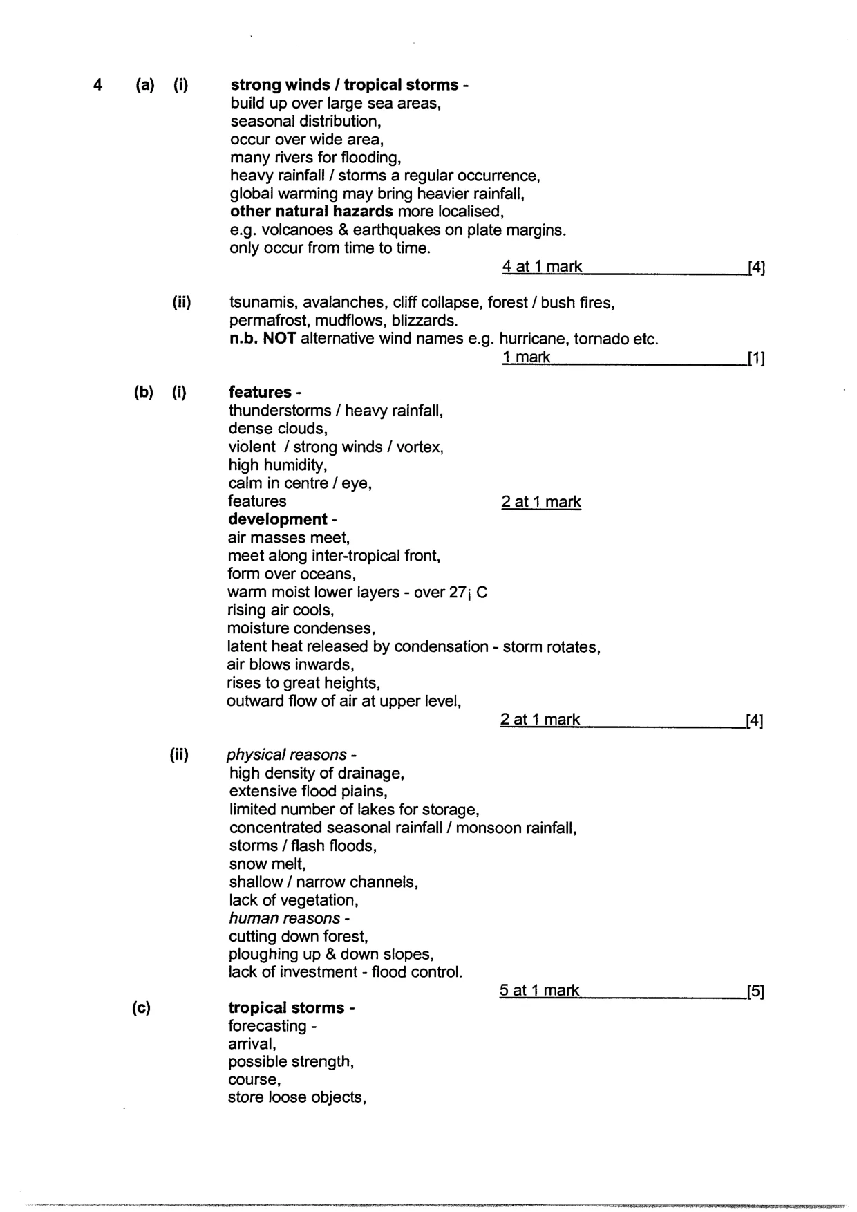 Mark scheme, page 6 of 9