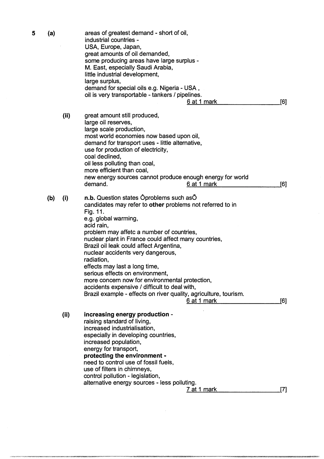 Mark scheme, page 8 of 9