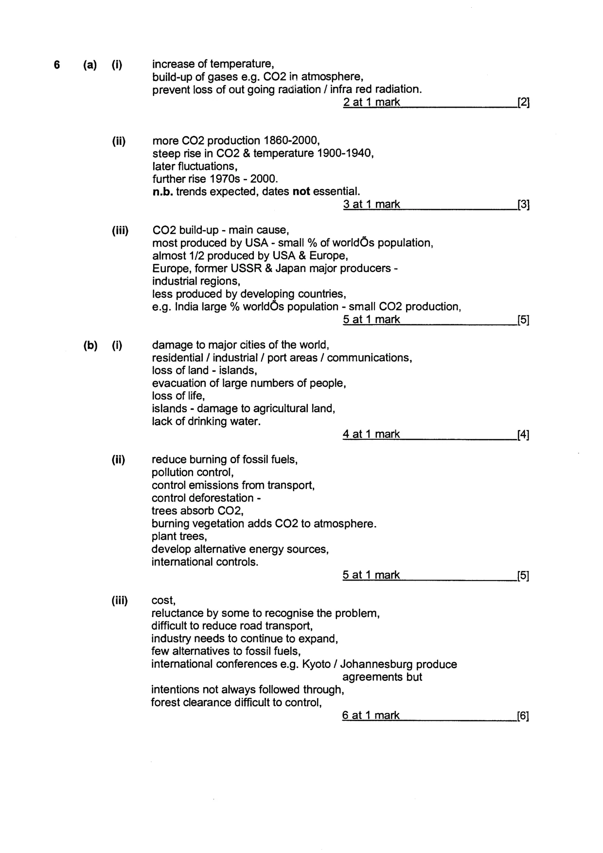 Mark scheme, page 9 of 9