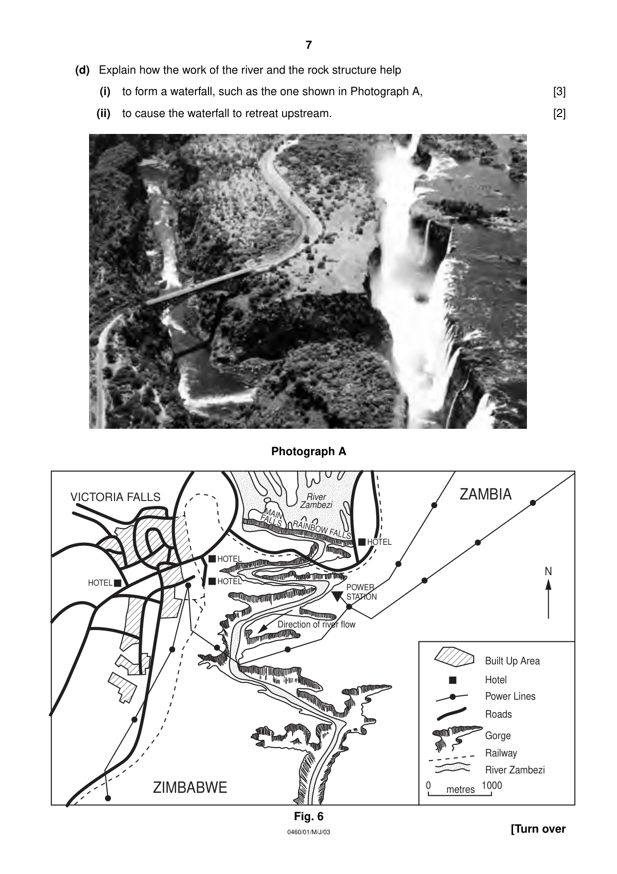 Cambridge IGCSE Geography 0460 2003 May/June Paper 1 · Variant 1 question paper, page 7 of 16
