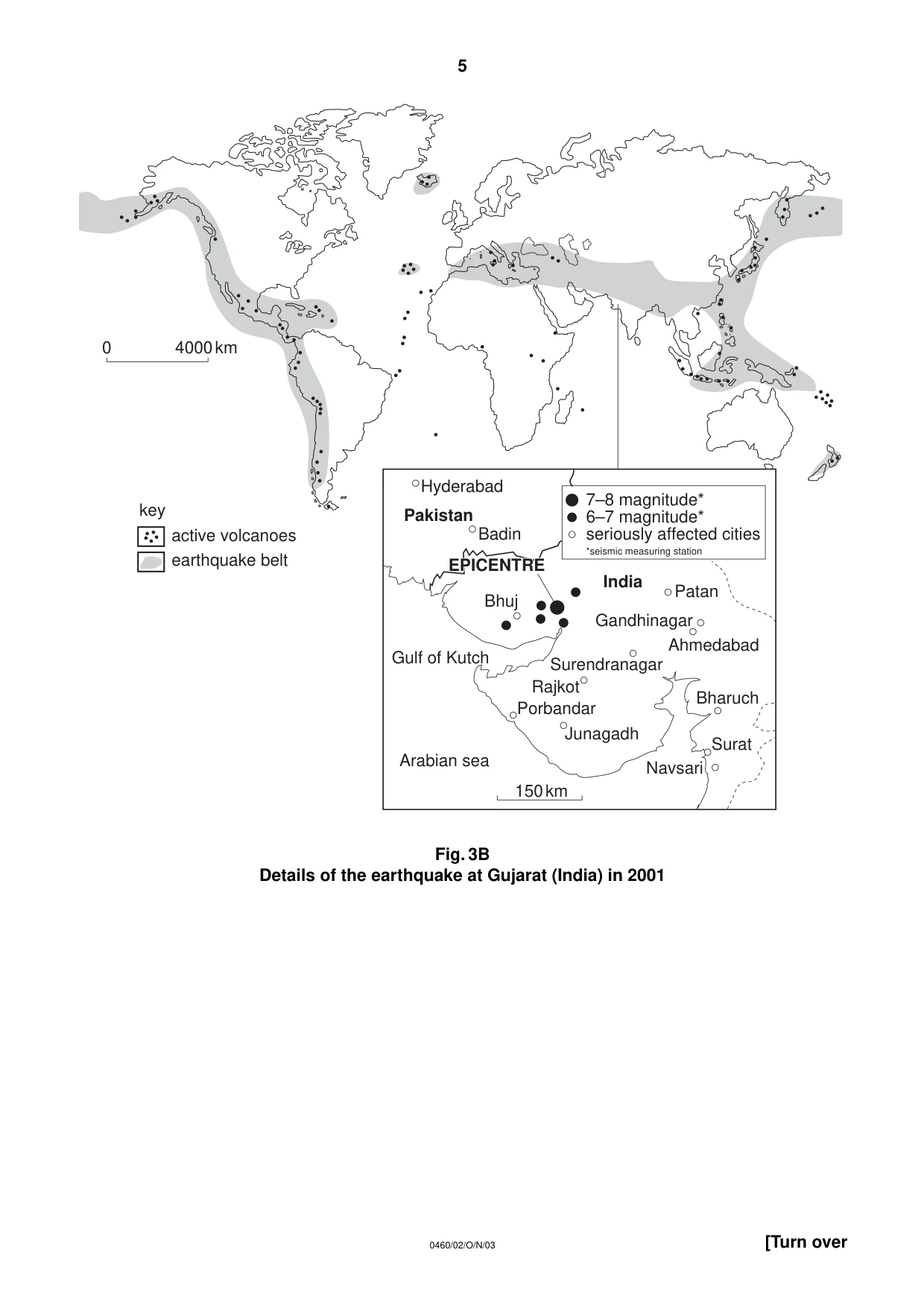 Cambridge IGCSE Geography 0460 2003 Oct/Nov Paper 2 · Variant 1 question paper, page 5 of 12