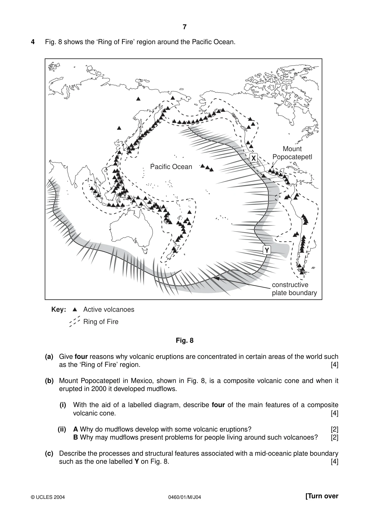 Cambridge IGCSE Geography 0460 2004 May/June Paper 1 · Variant 1 question paper, page 7 of 12