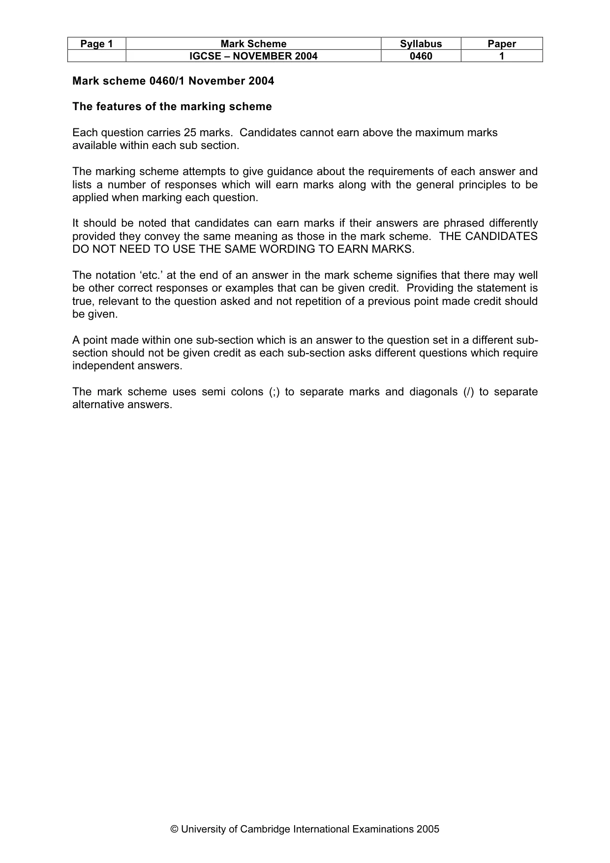 Mark scheme, page 4 of 16