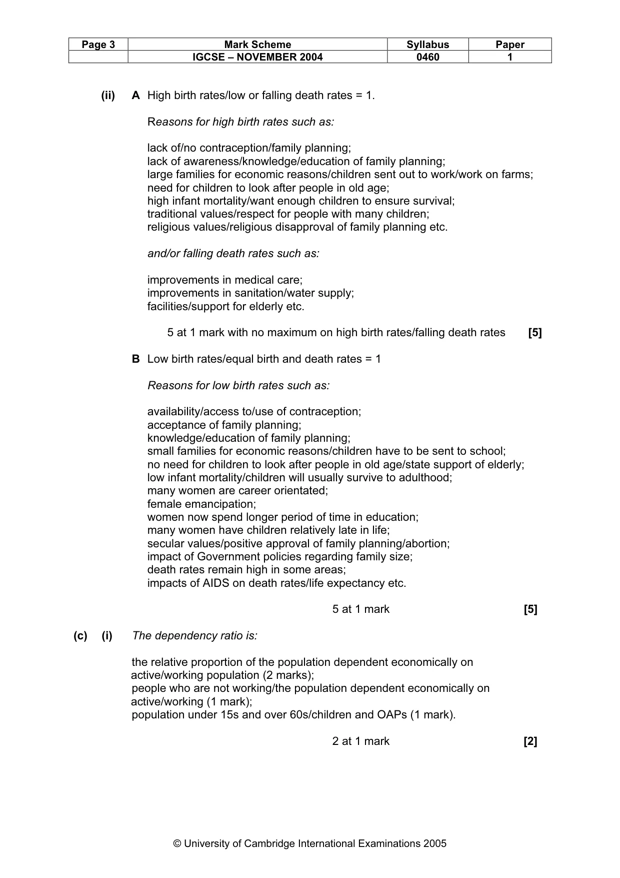 Mark scheme, page 6 of 16
