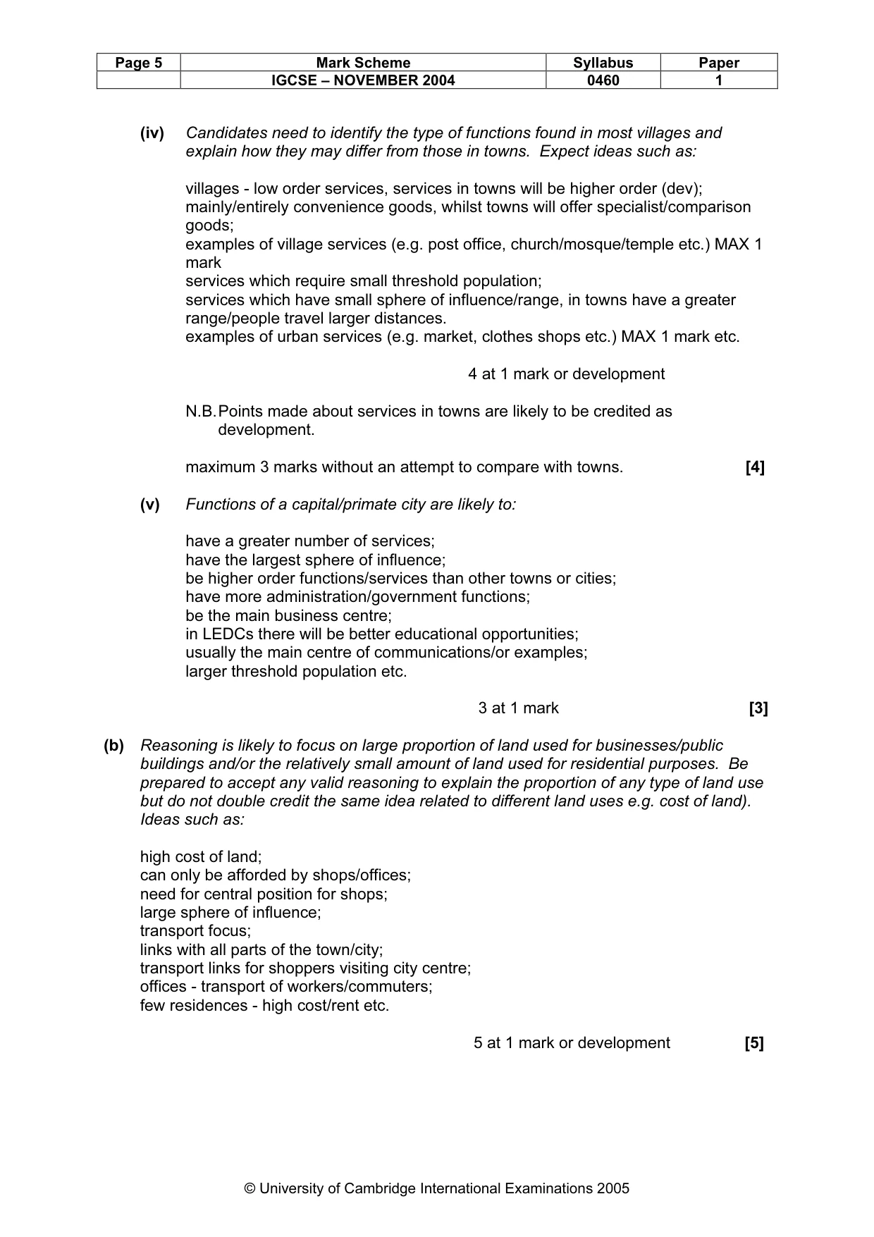 Mark scheme, page 8 of 16