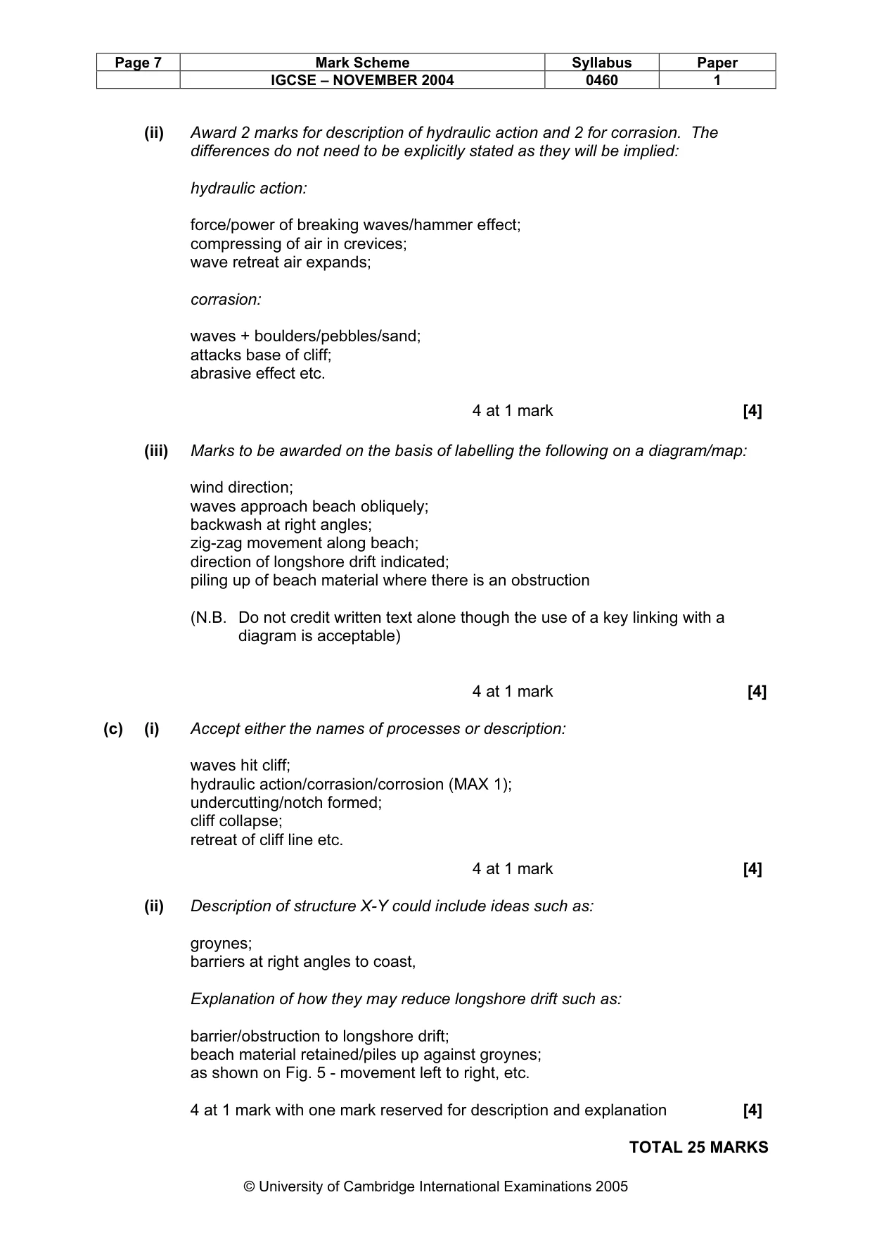 Mark scheme, page 10 of 16