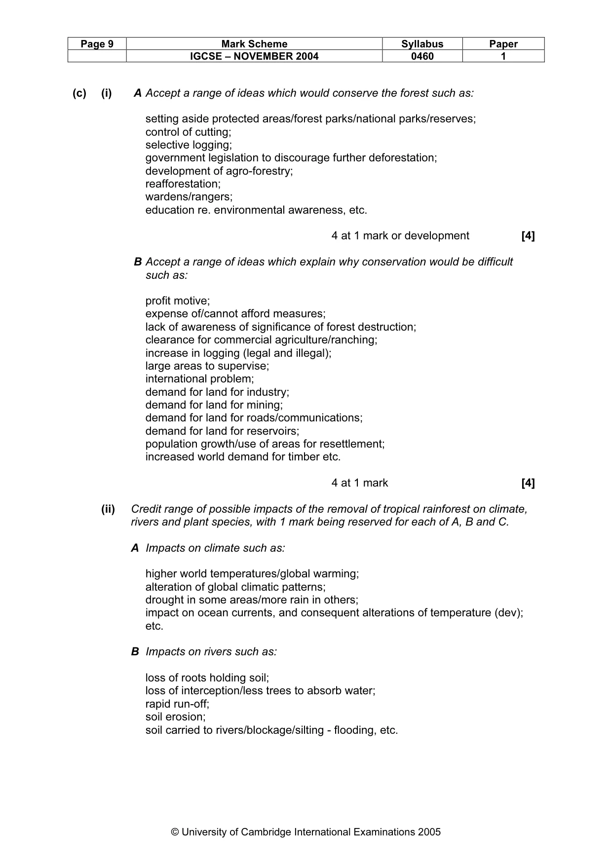 Mark scheme, page 12 of 16