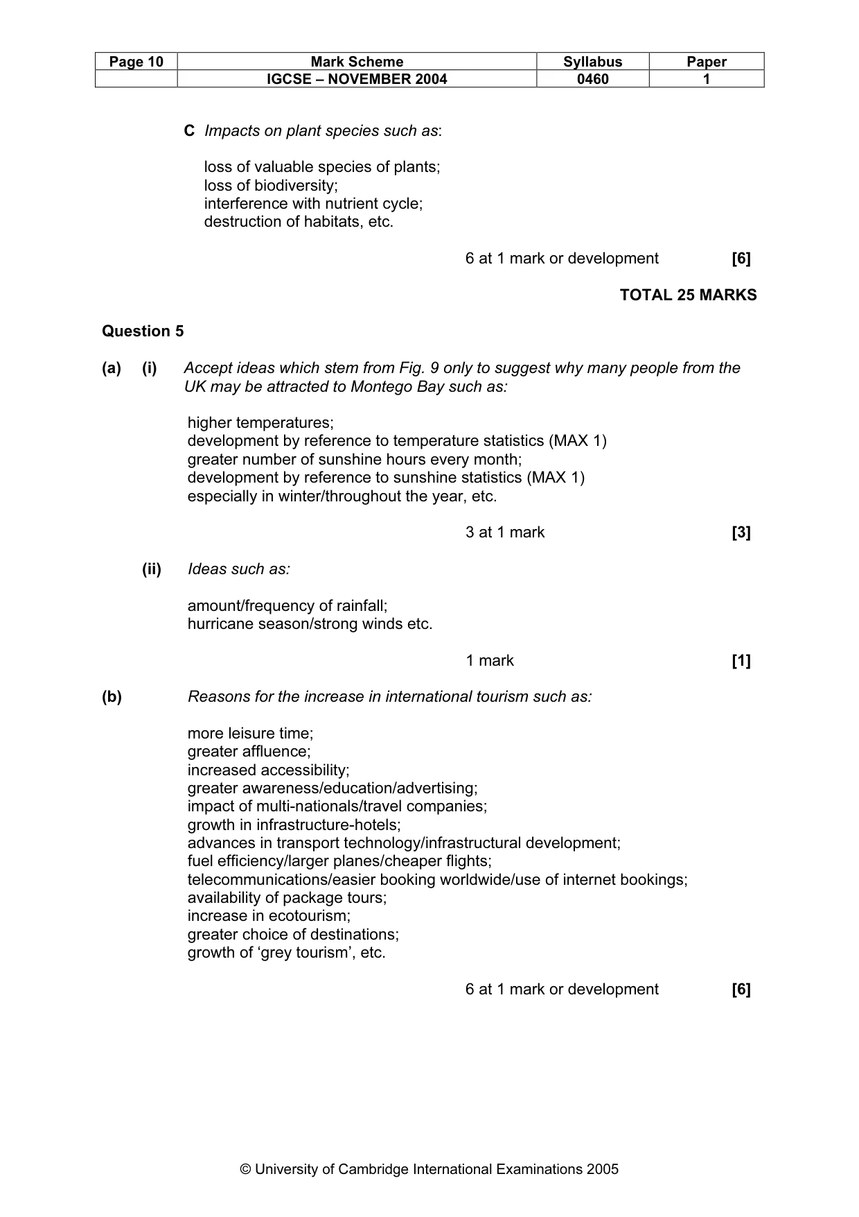 Mark scheme, page 13 of 16