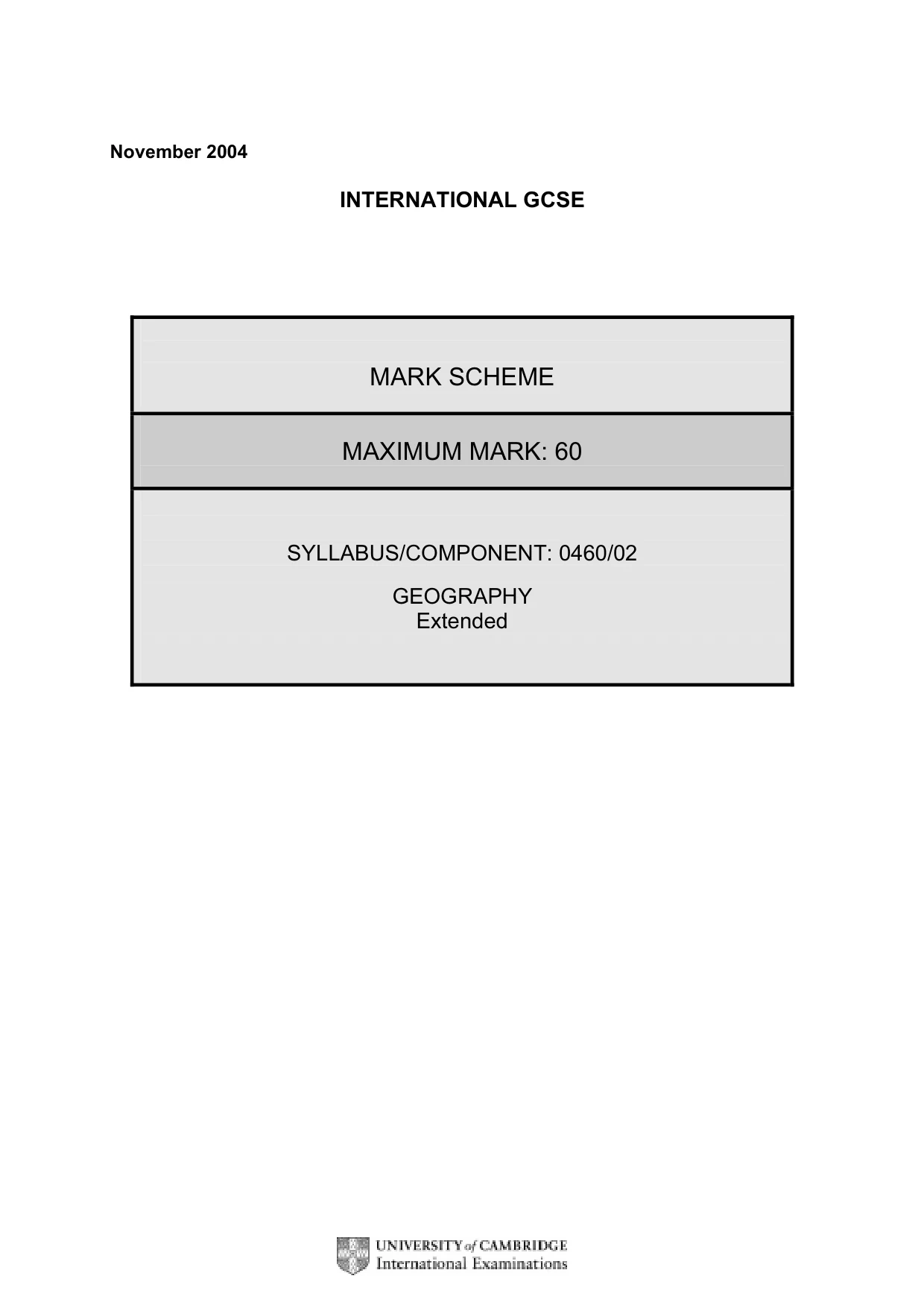 Mark scheme, page 3 of 7