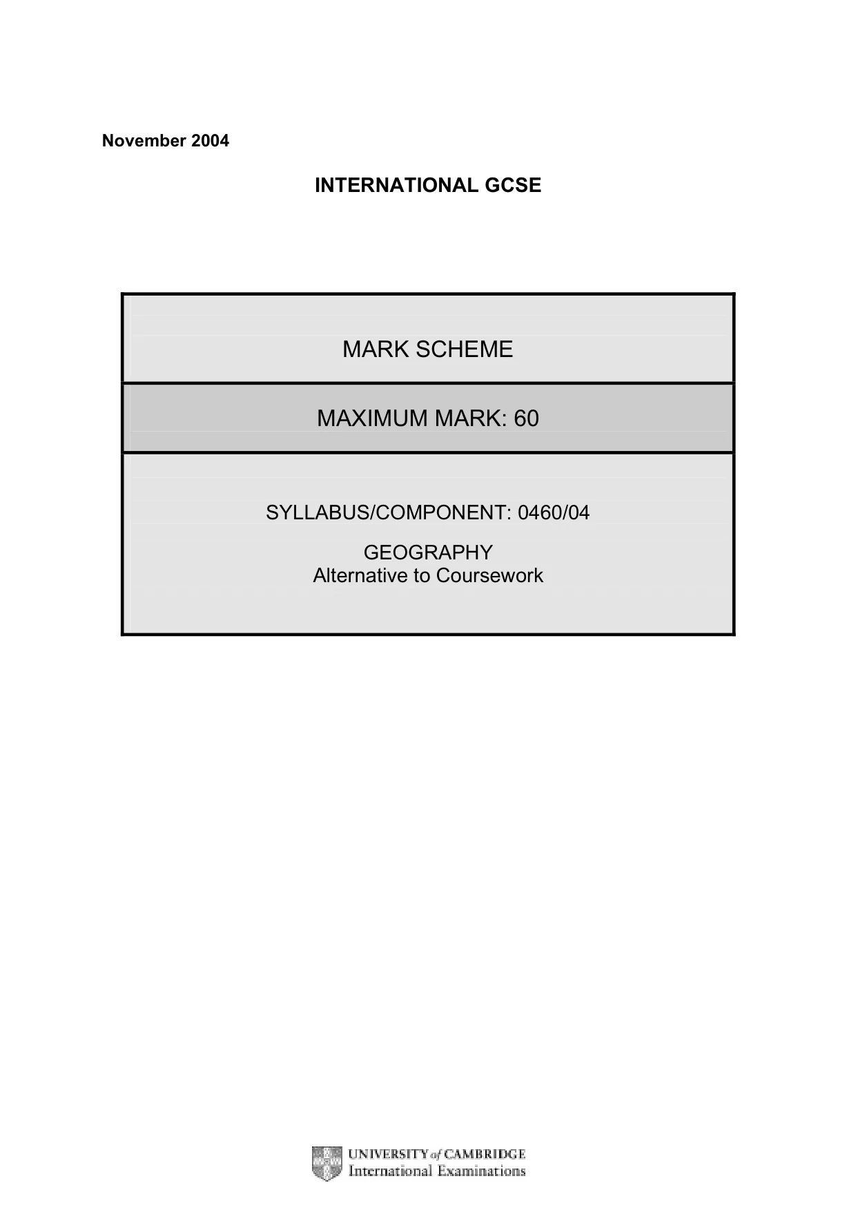 Mark scheme, page 3 of 7