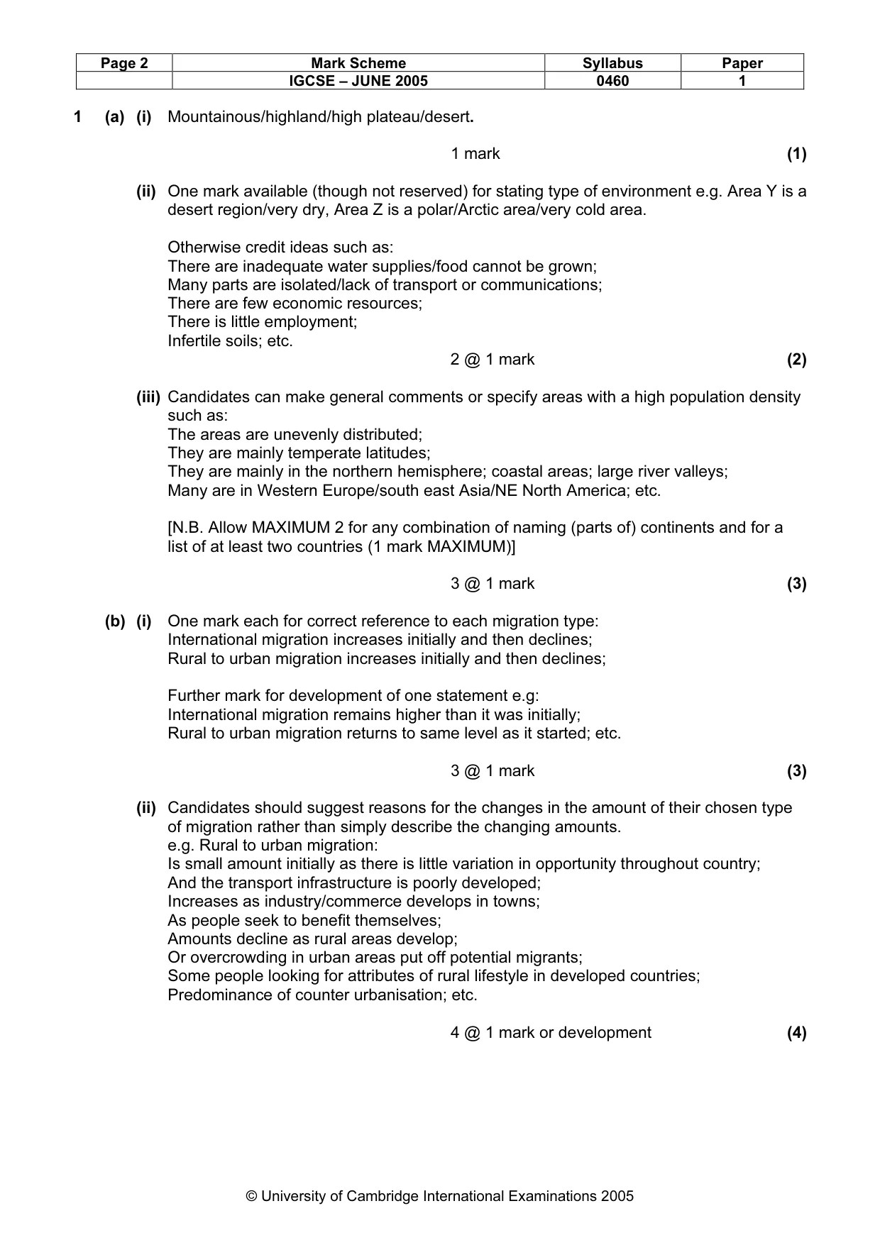 Mark scheme, page 5 of 15