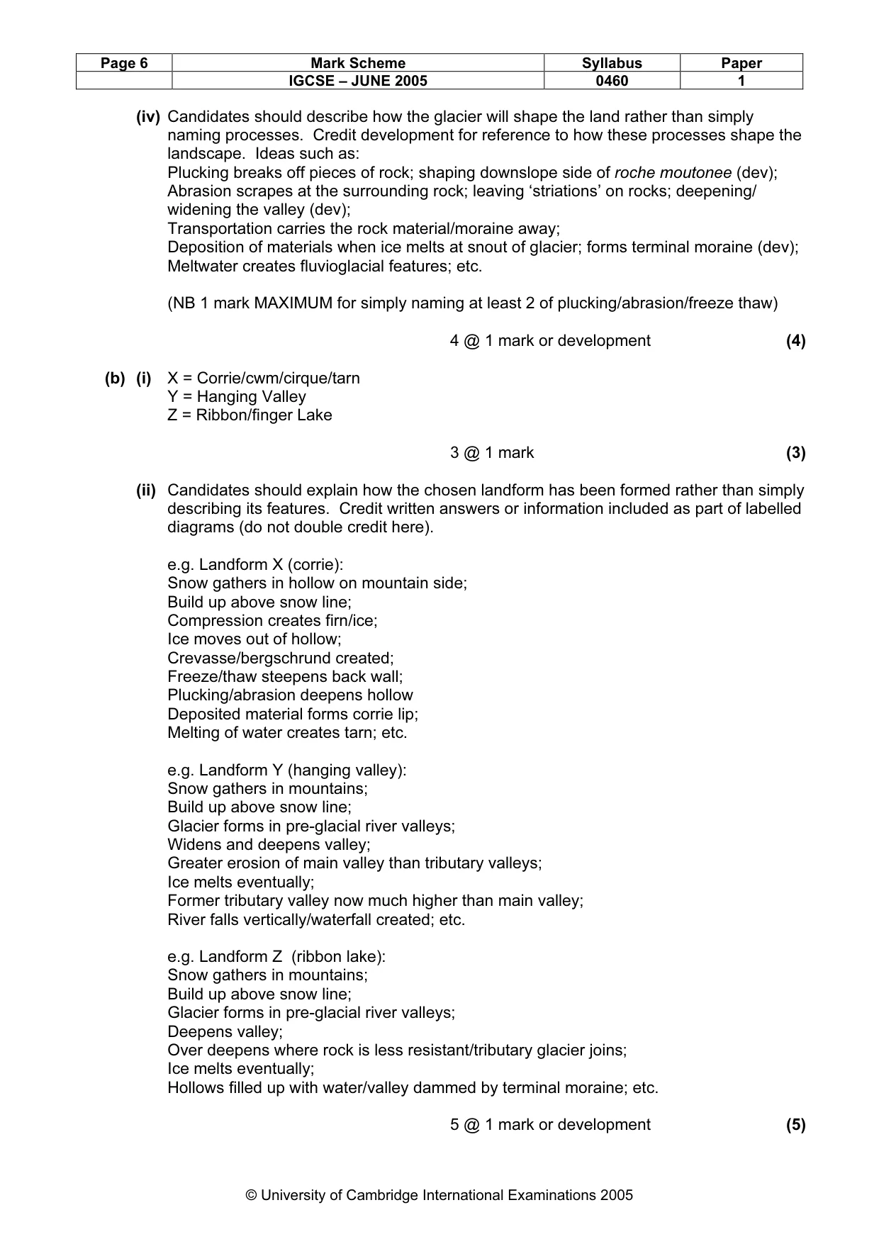 Mark scheme, page 9 of 15