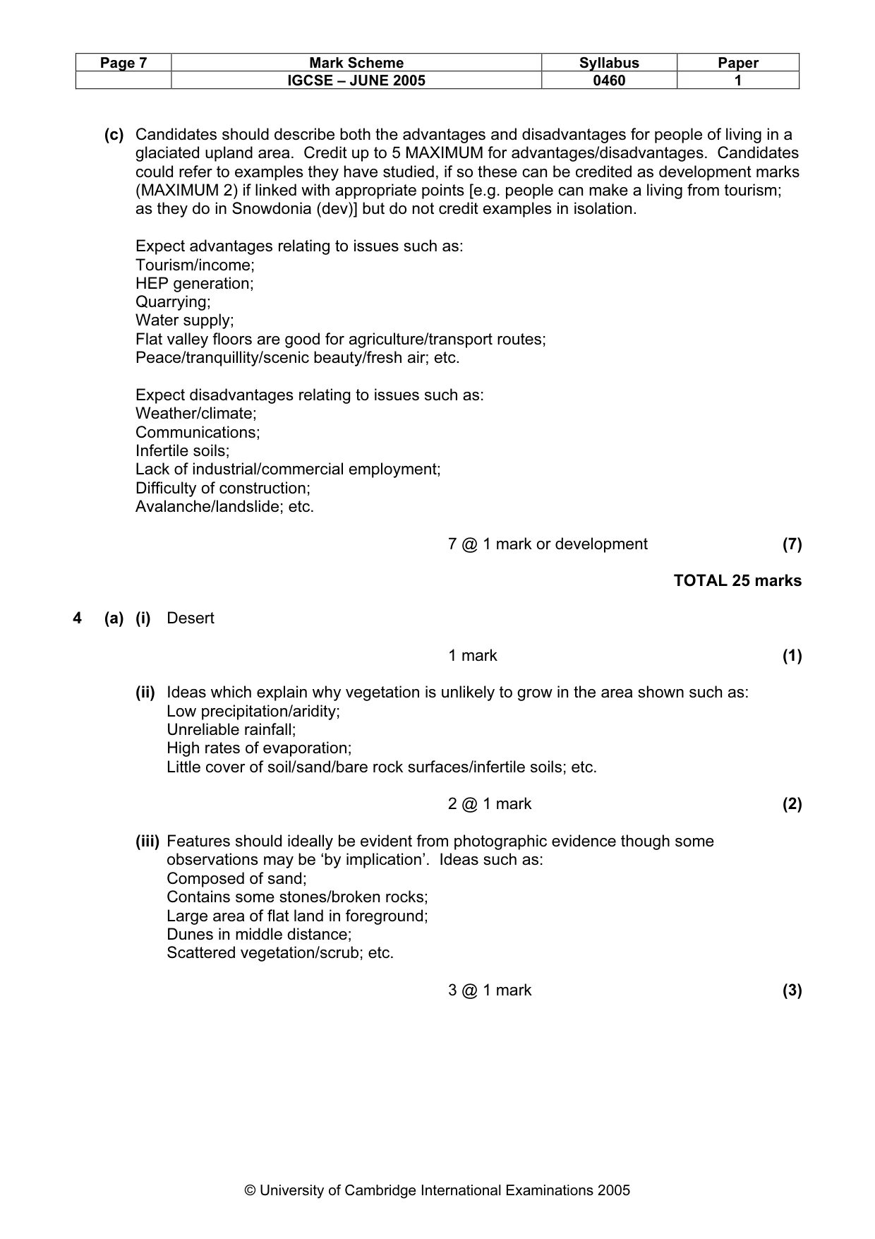 Mark scheme, page 10 of 15