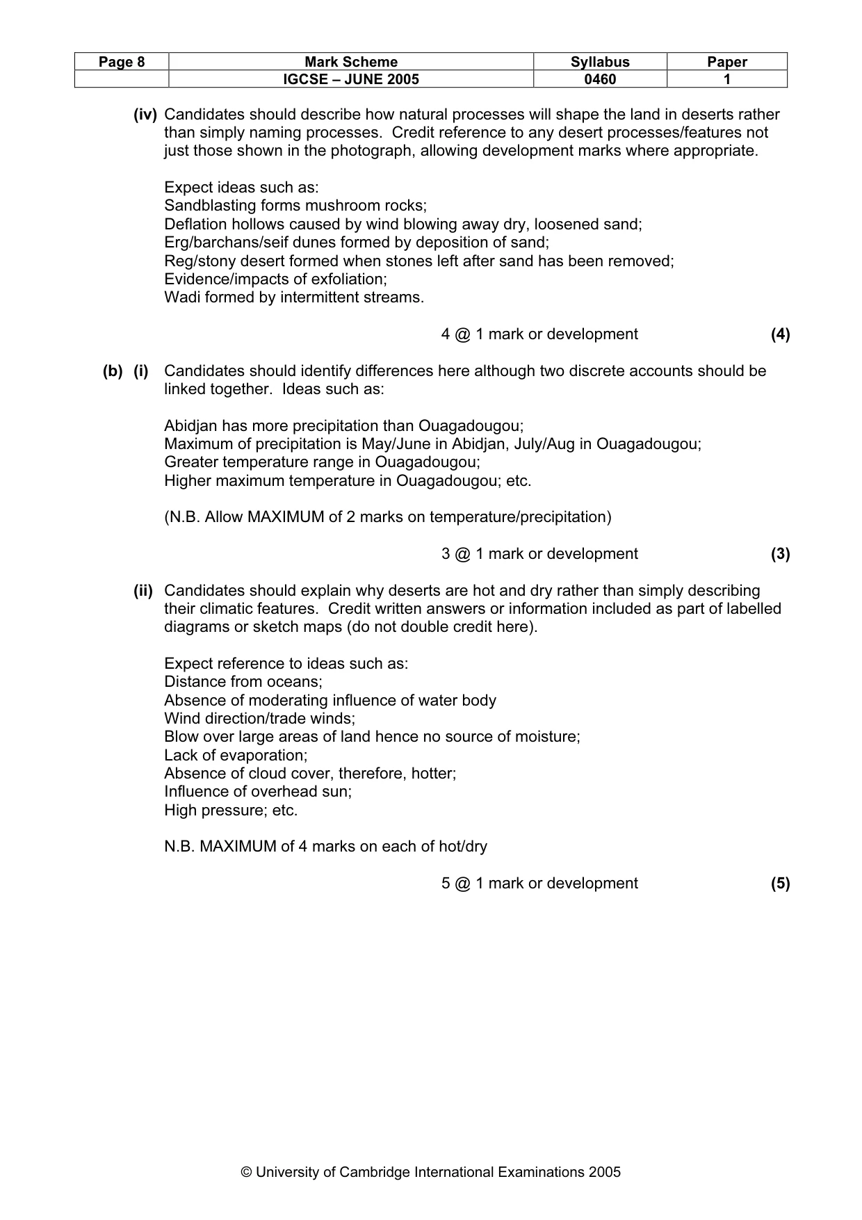 Mark scheme, page 11 of 15