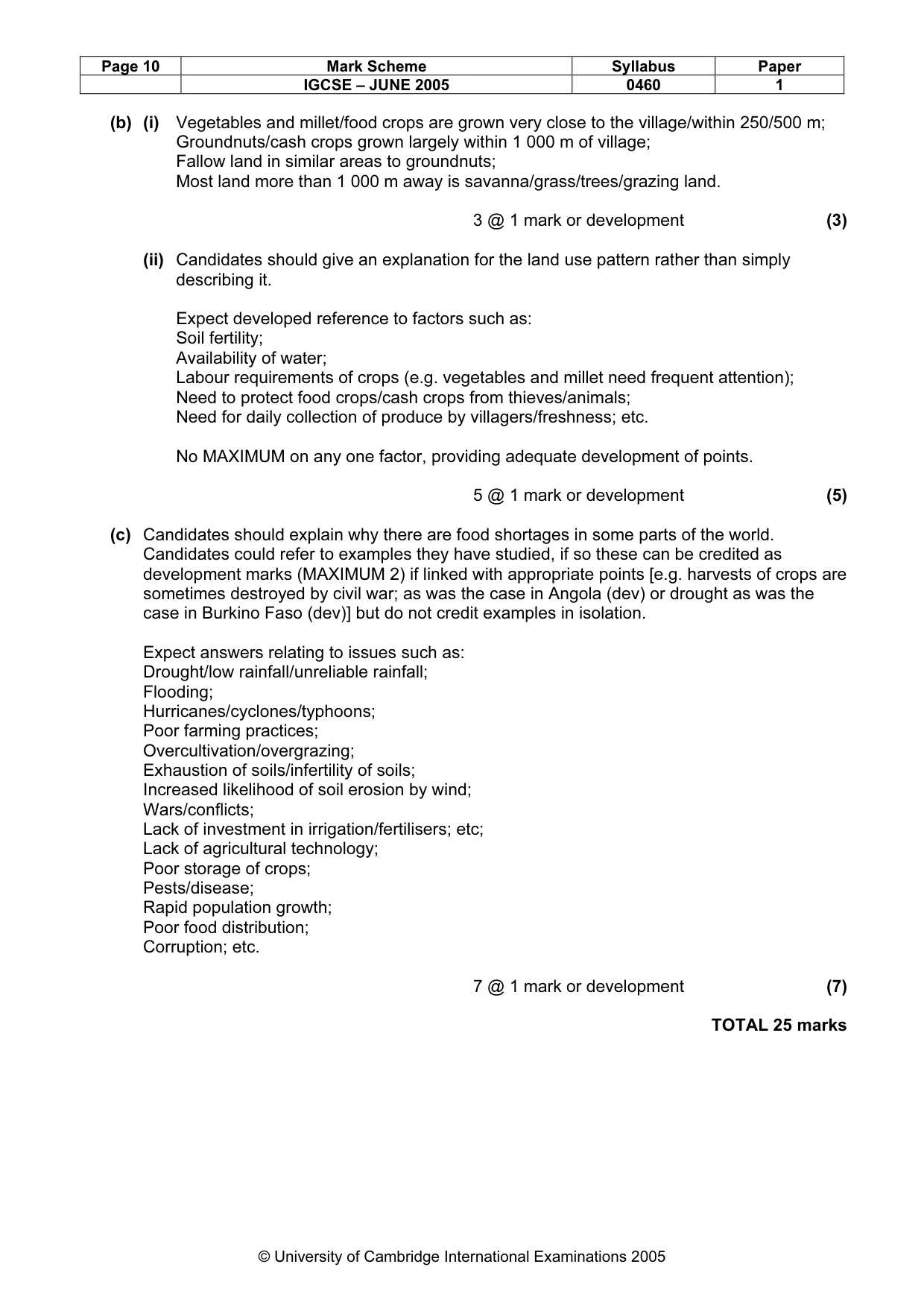 Mark scheme, page 13 of 15