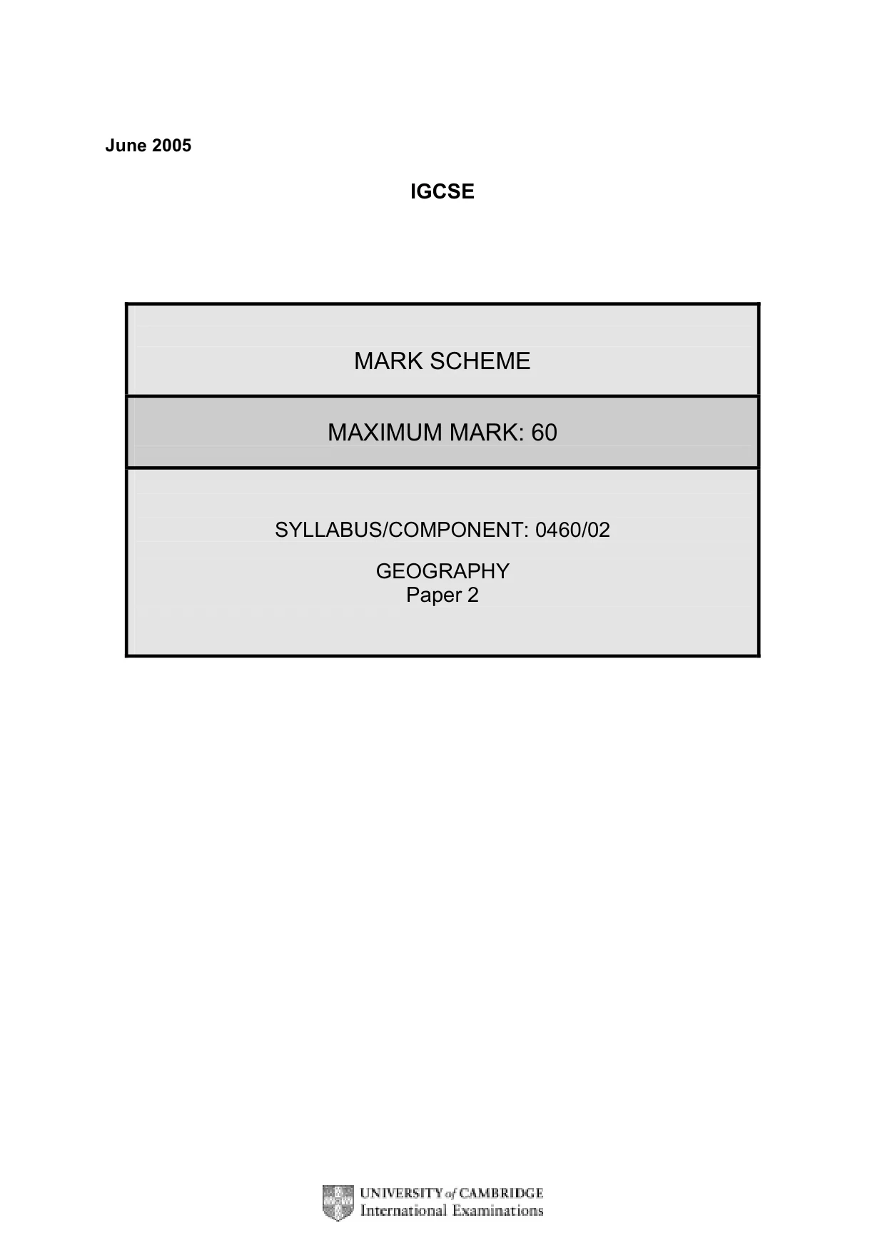 Mark scheme, page 3 of 7