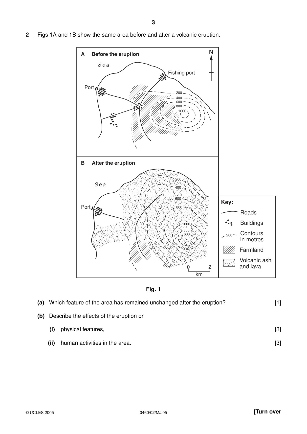 Cambridge IGCSE Geography 0460 2005 May/June Paper 2 · Variant 1 question paper, page 3 of 8