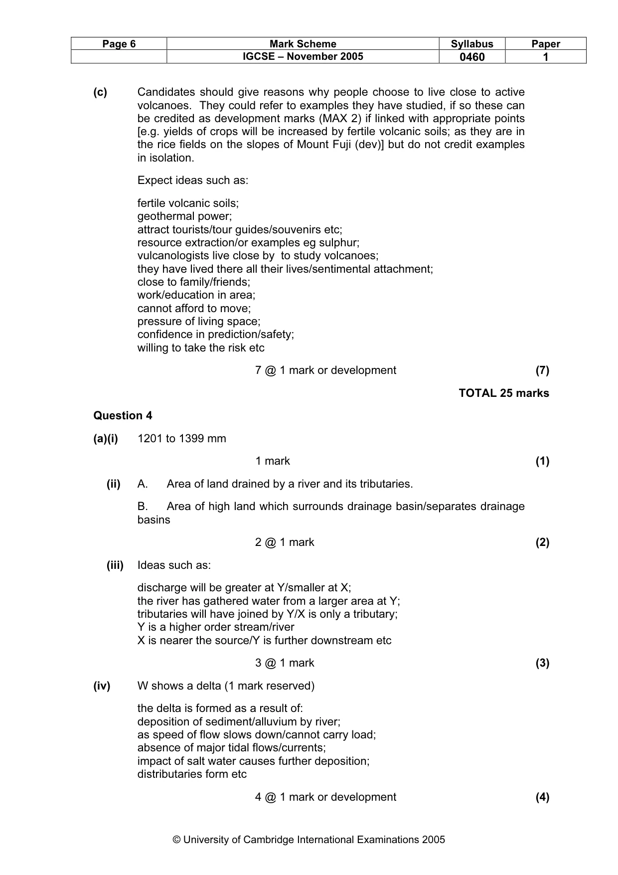 Mark scheme, page 7 of 11