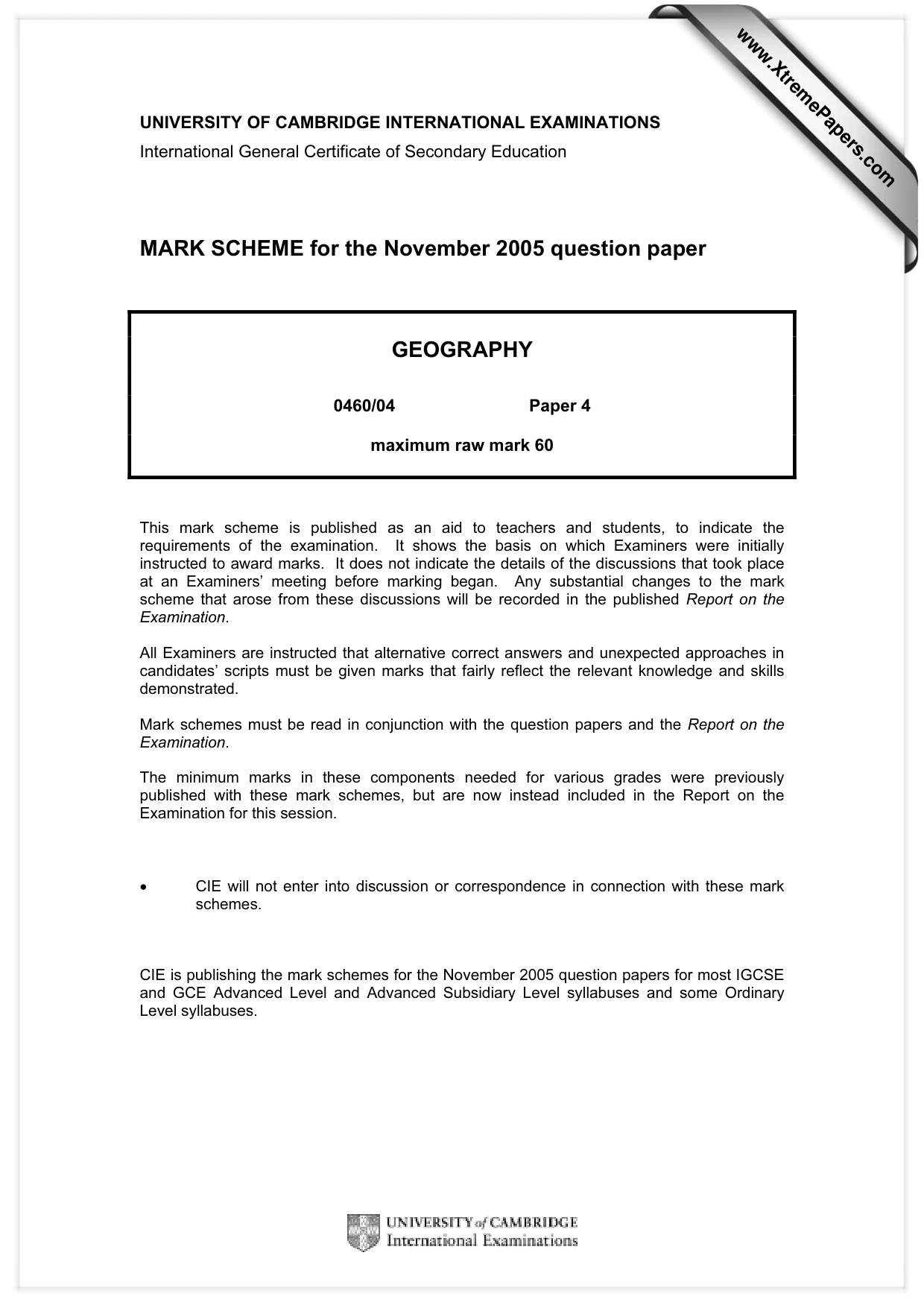 Mark scheme, page 1 of 4