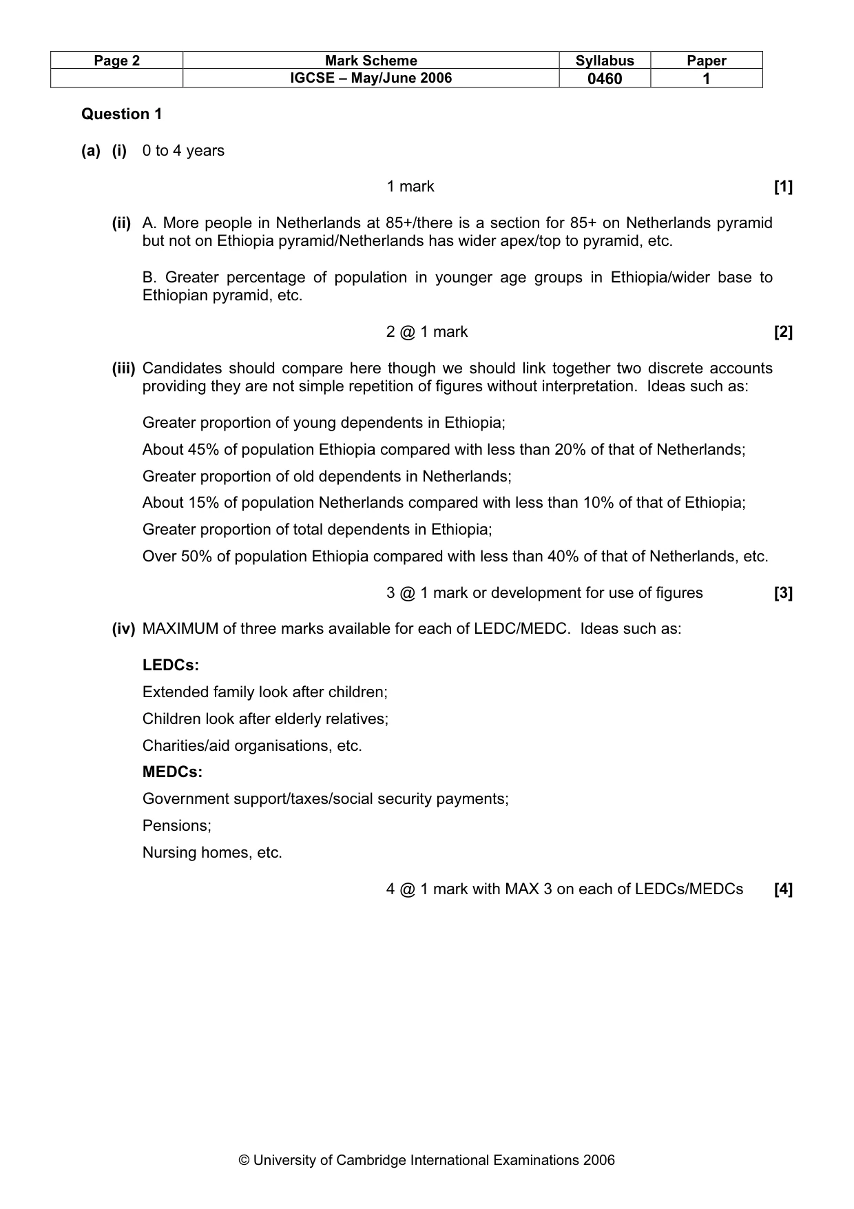 Mark scheme, page 3 of 14