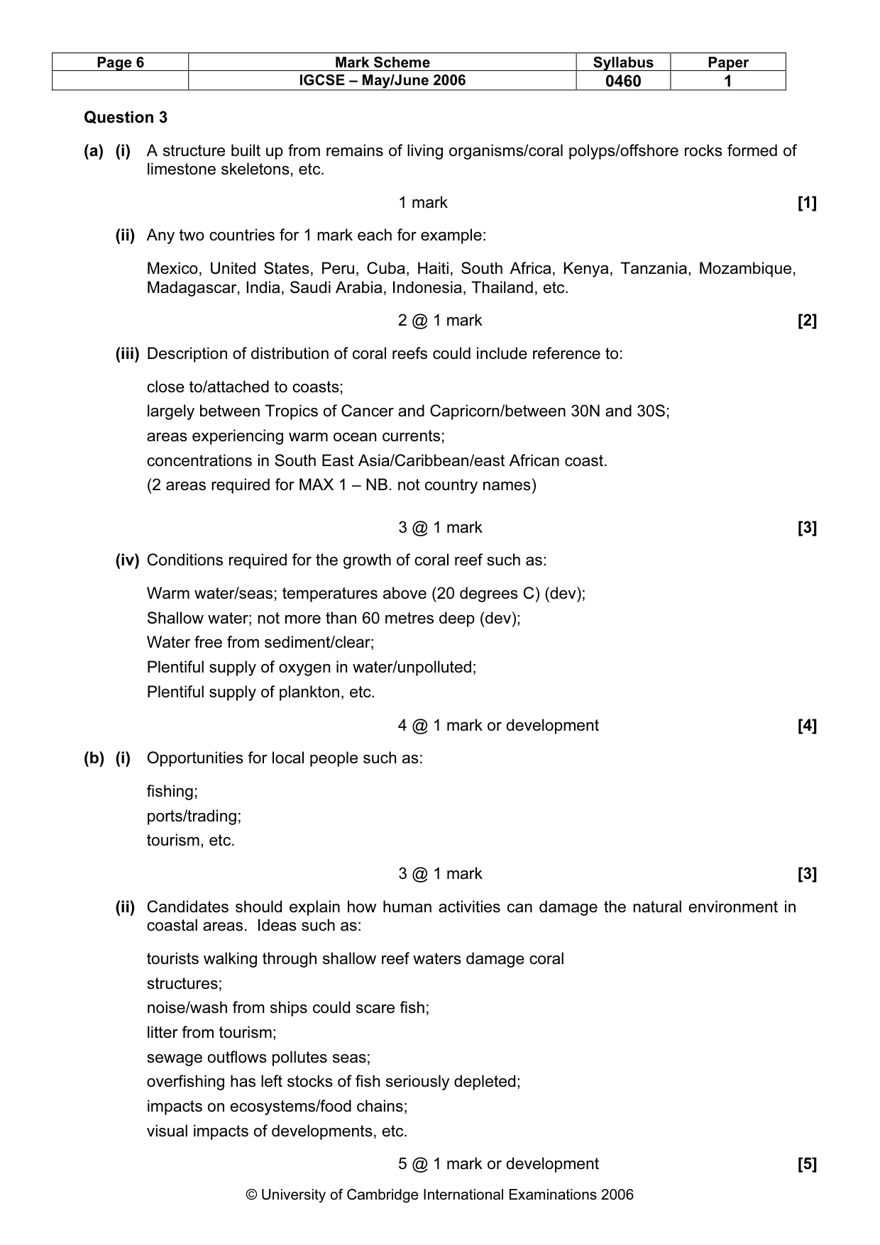 Mark scheme, page 7 of 14