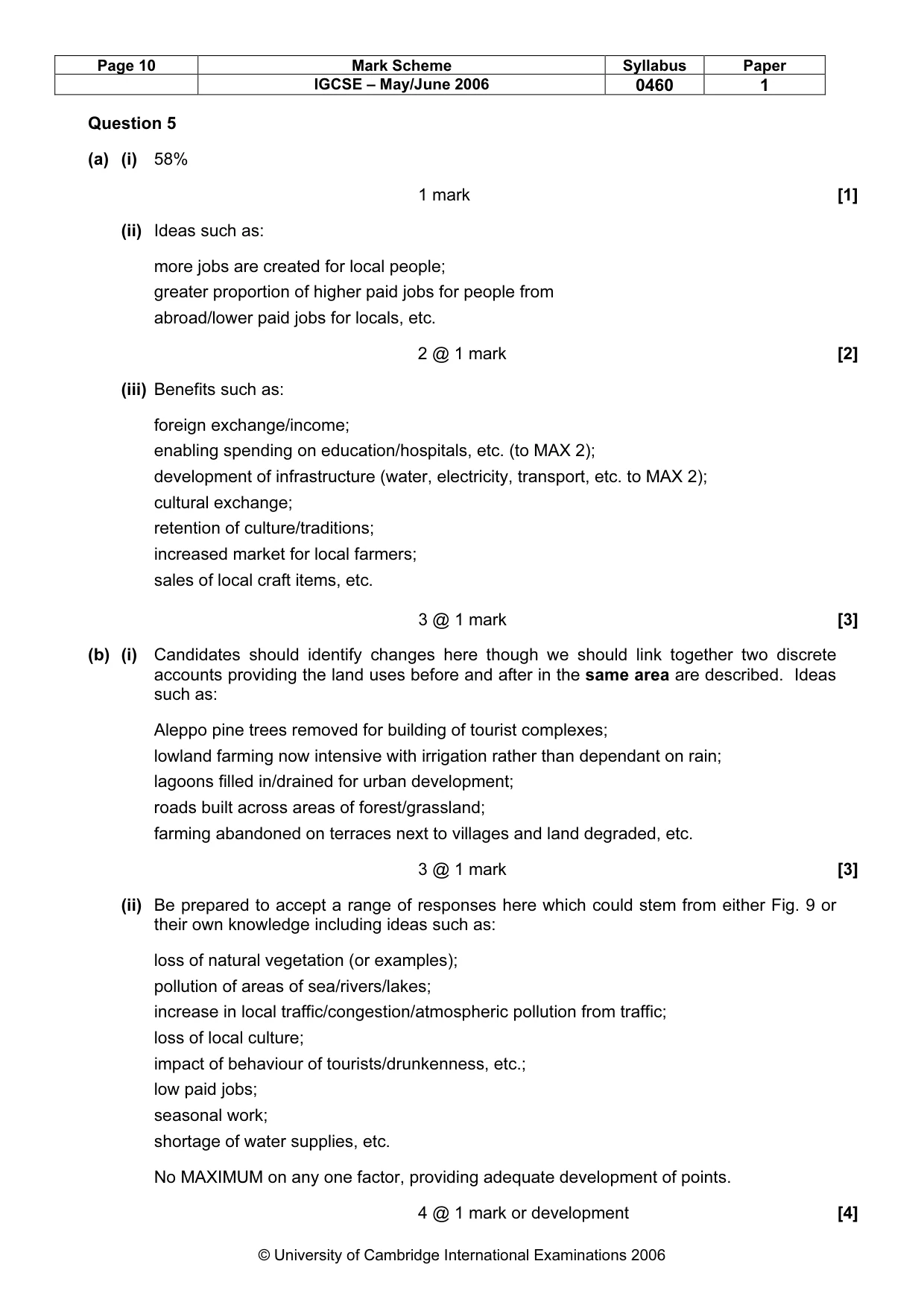 Mark scheme, page 11 of 14