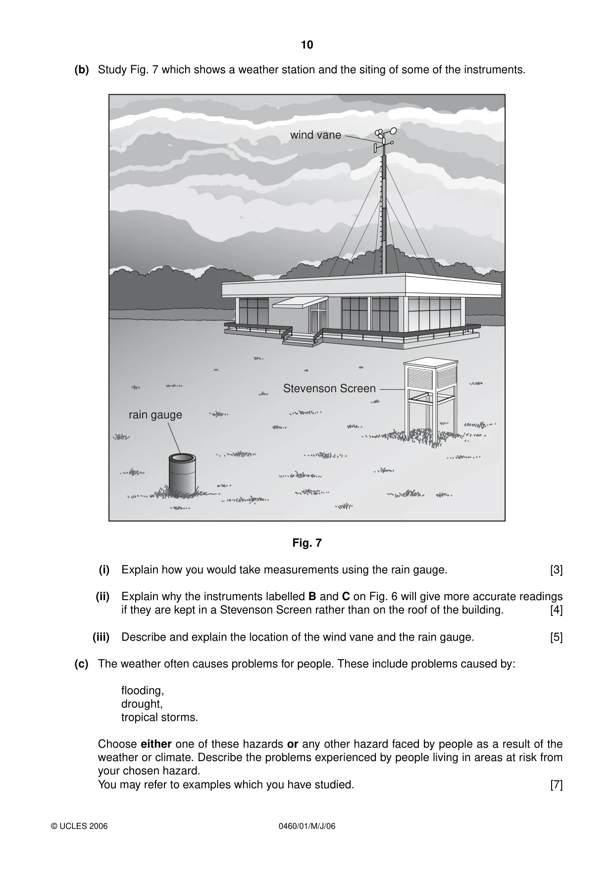Cambridge IGCSE Geography 0460 2006 May/June Paper 1 · Variant 1 question paper, page 10 of 16