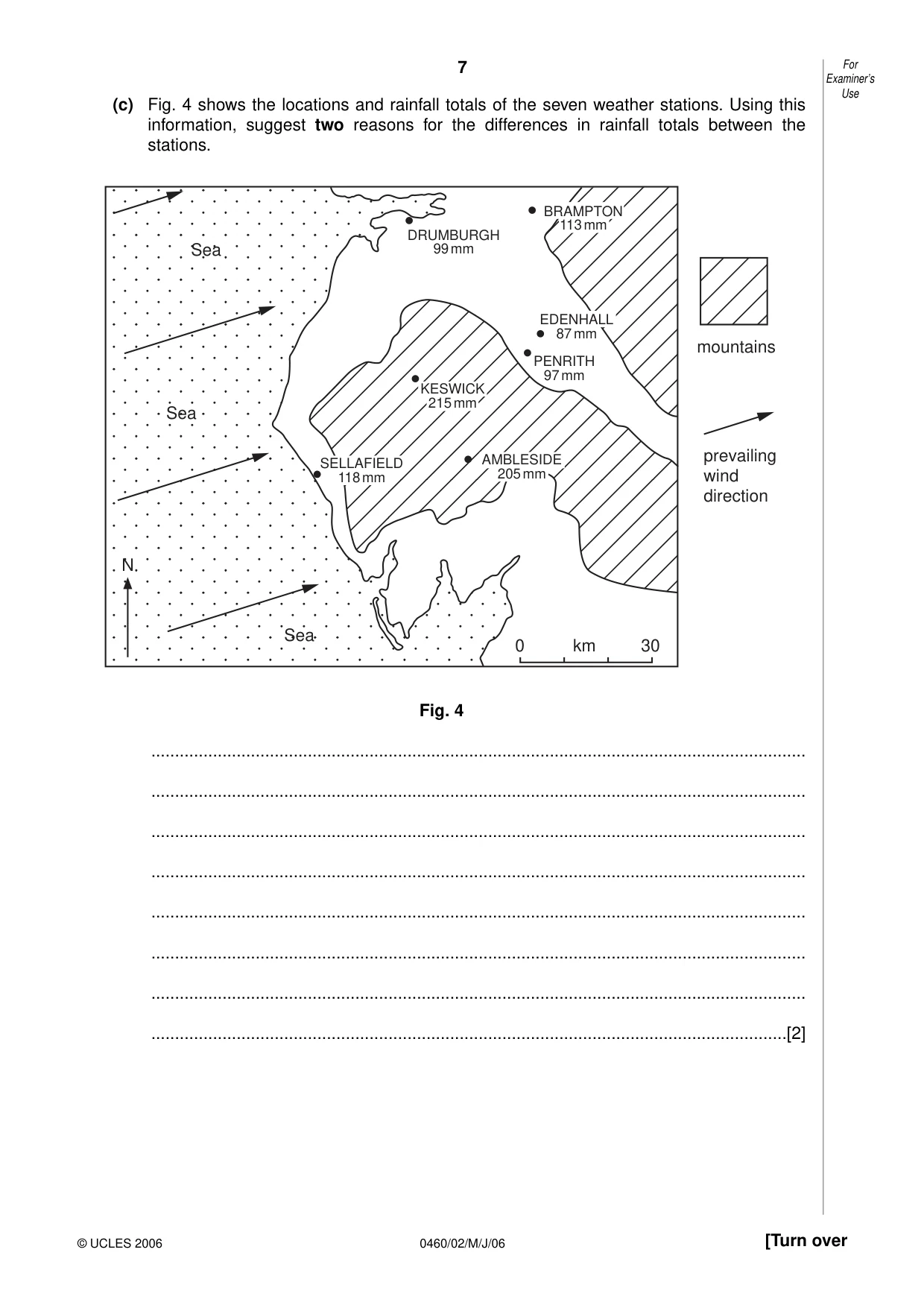 Cambridge IGCSE Geography 0460 2006 May/June Paper 2 · Variant 1 question paper, page 7 of 16