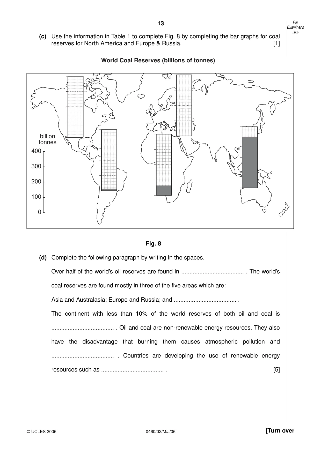 Cambridge IGCSE Geography 0460 2006 May/June Paper 2 · Variant 1 question paper, page 13 of 16