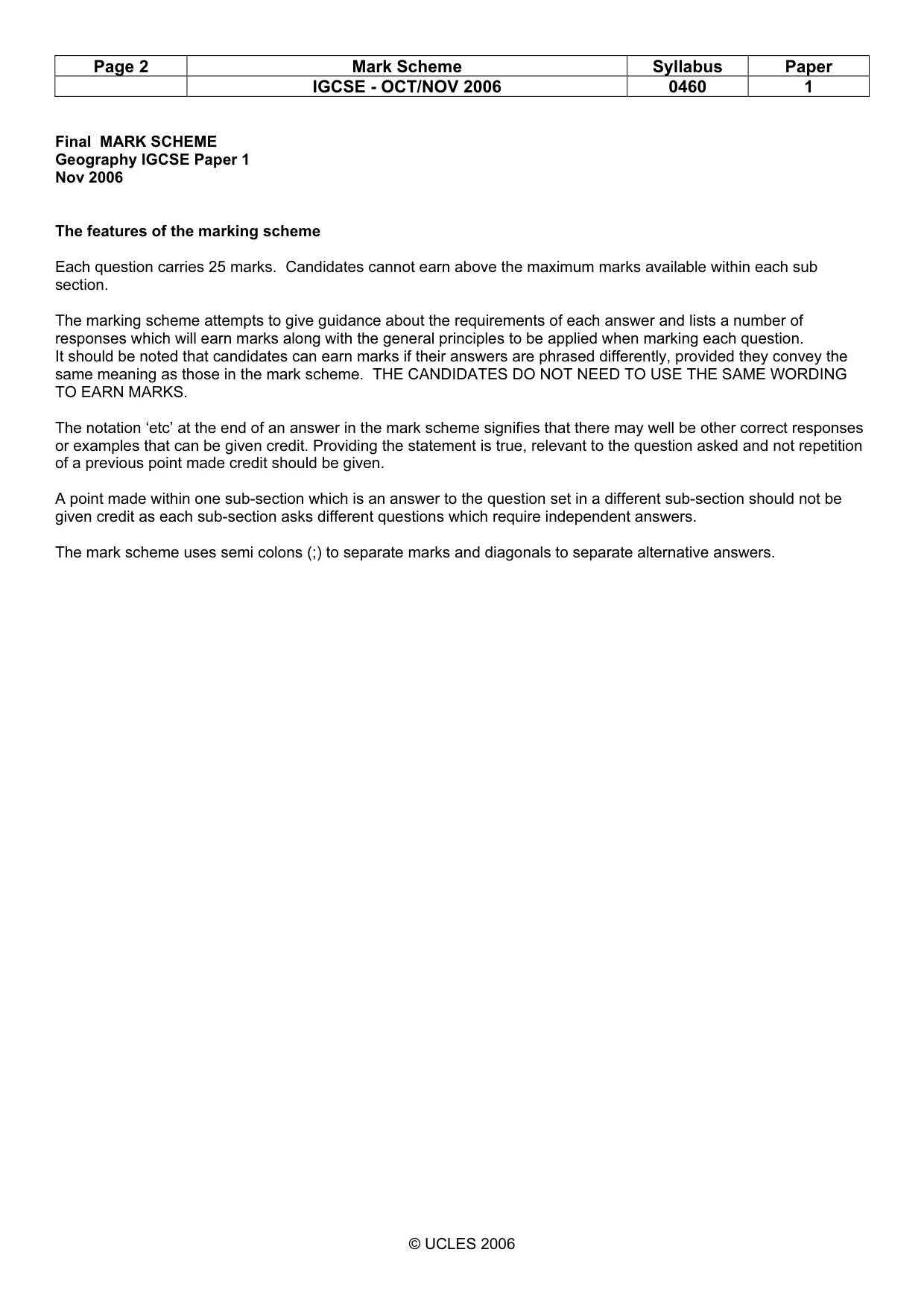 Mark scheme, page 2 of 14