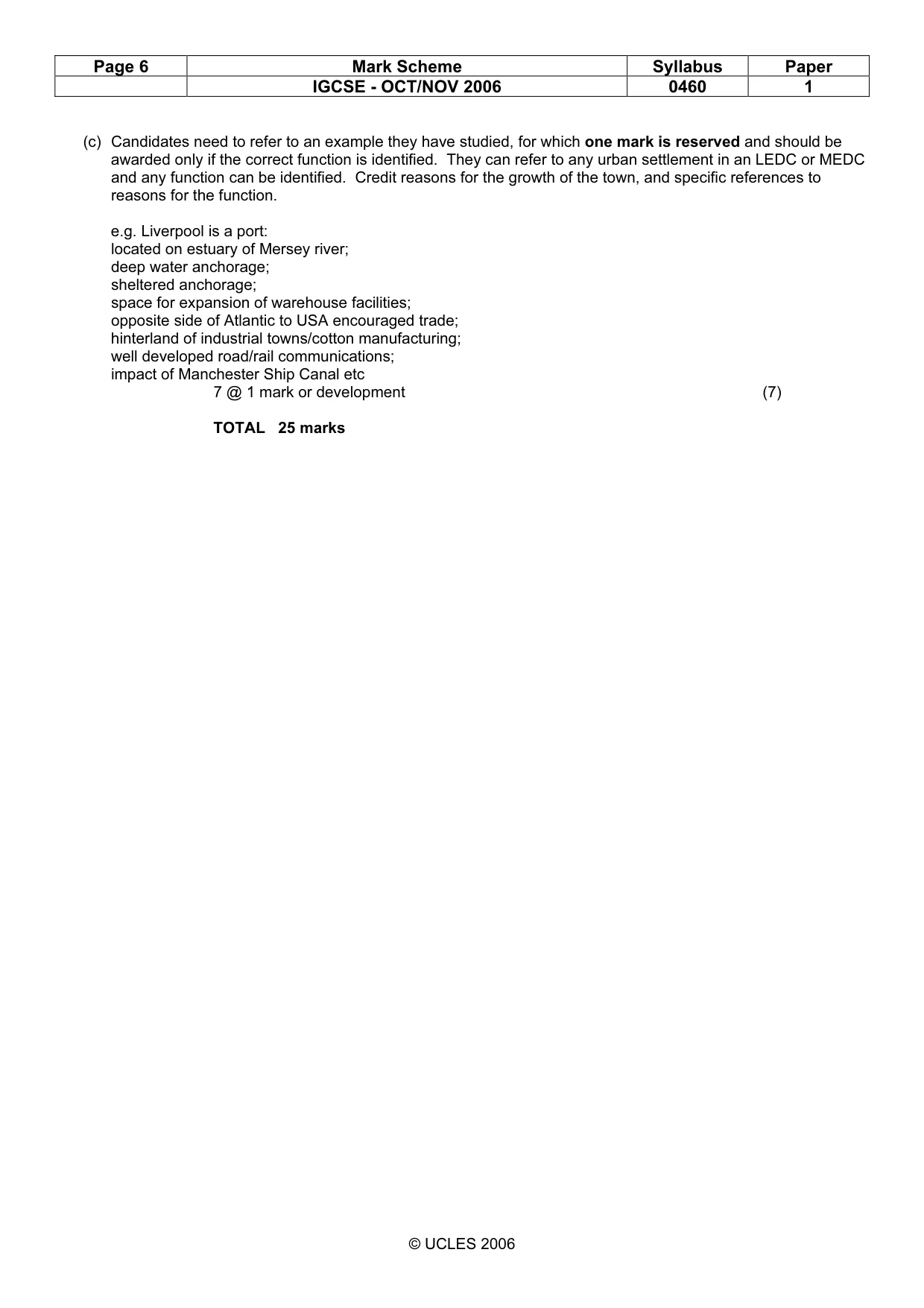 Mark scheme, page 6 of 14