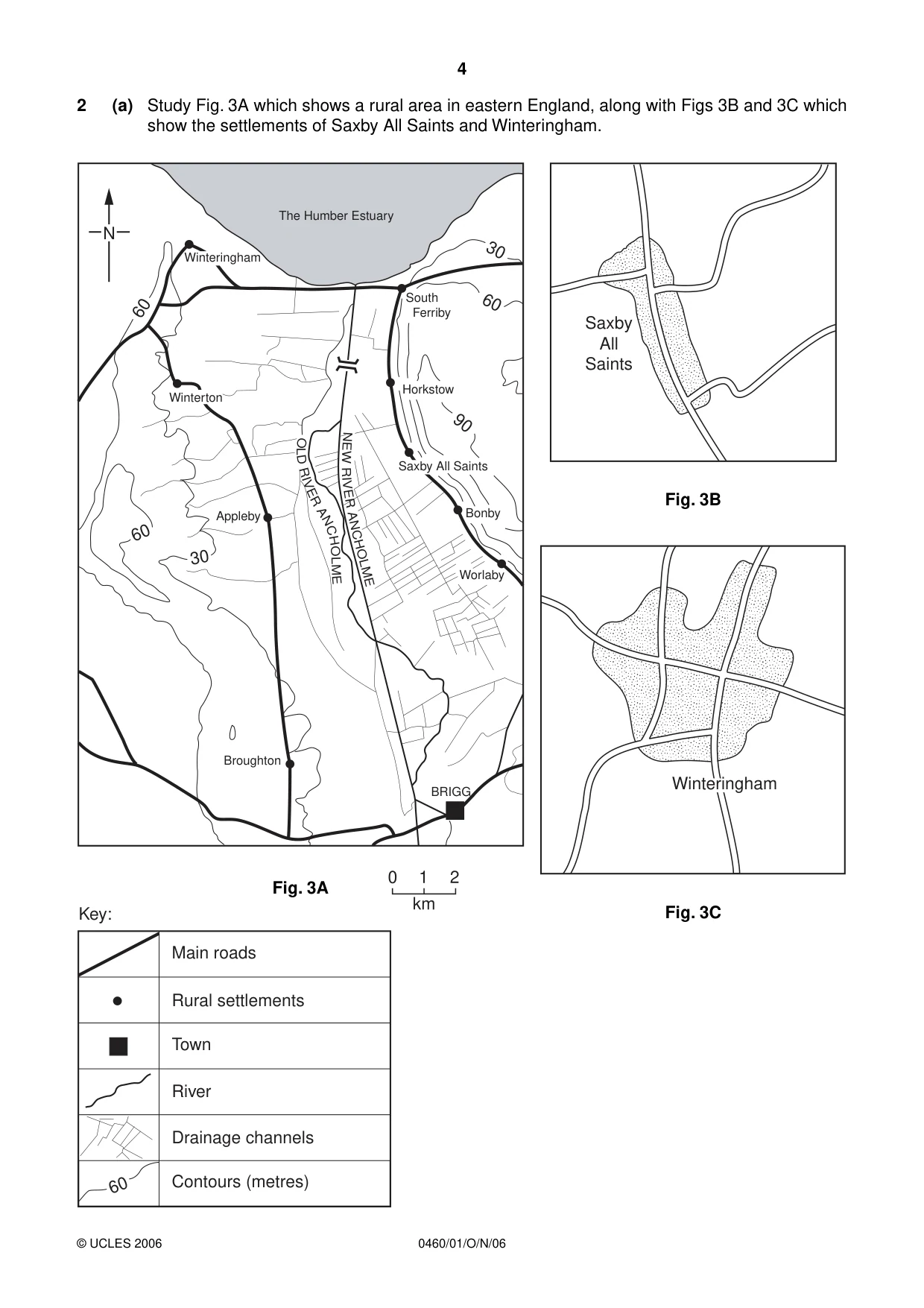 Cambridge IGCSE Geography 0460 2006 Oct/Nov Paper 1 · Variant 1 question paper, page 4 of 16
