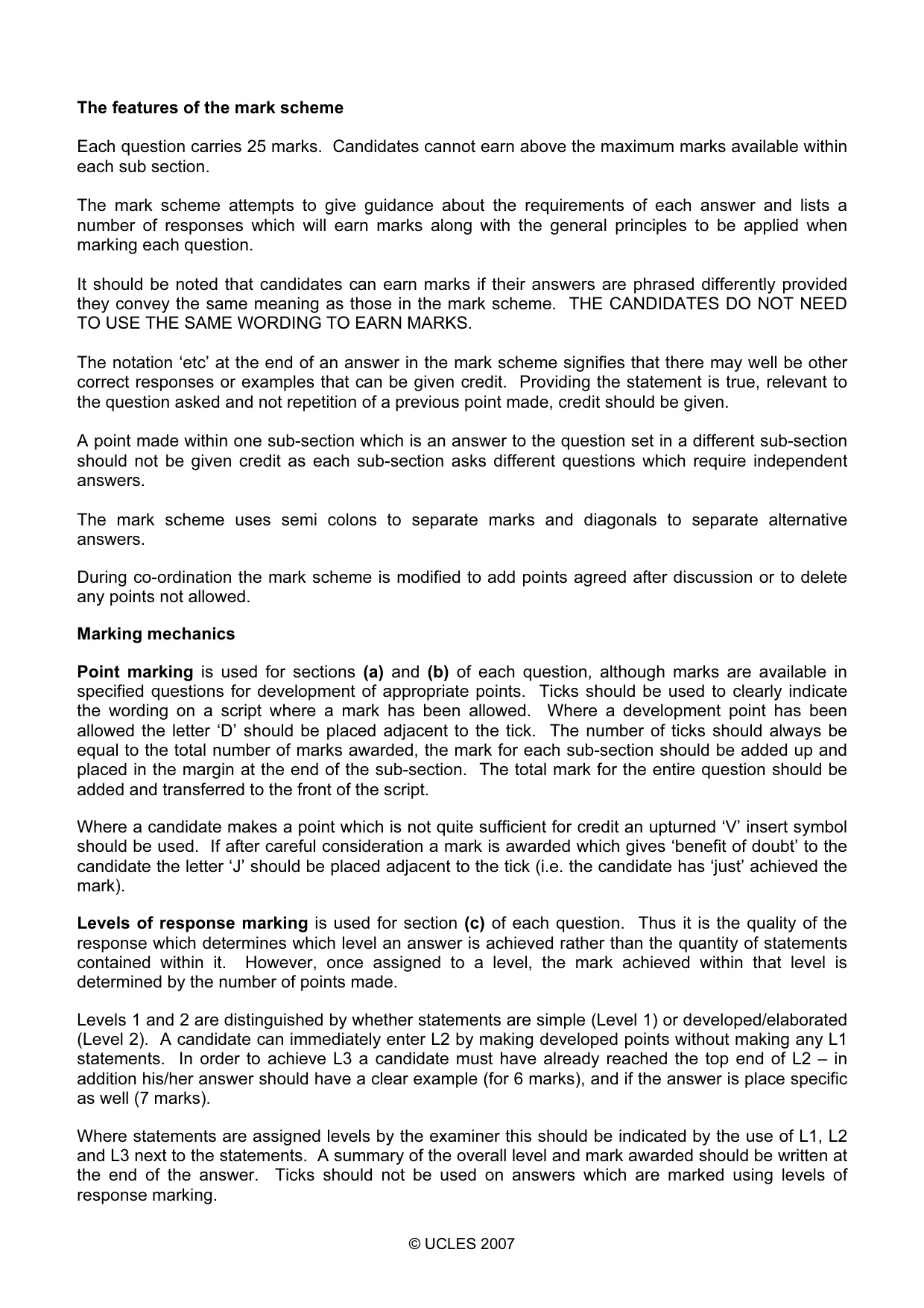 Mark scheme, page 2 of 13
