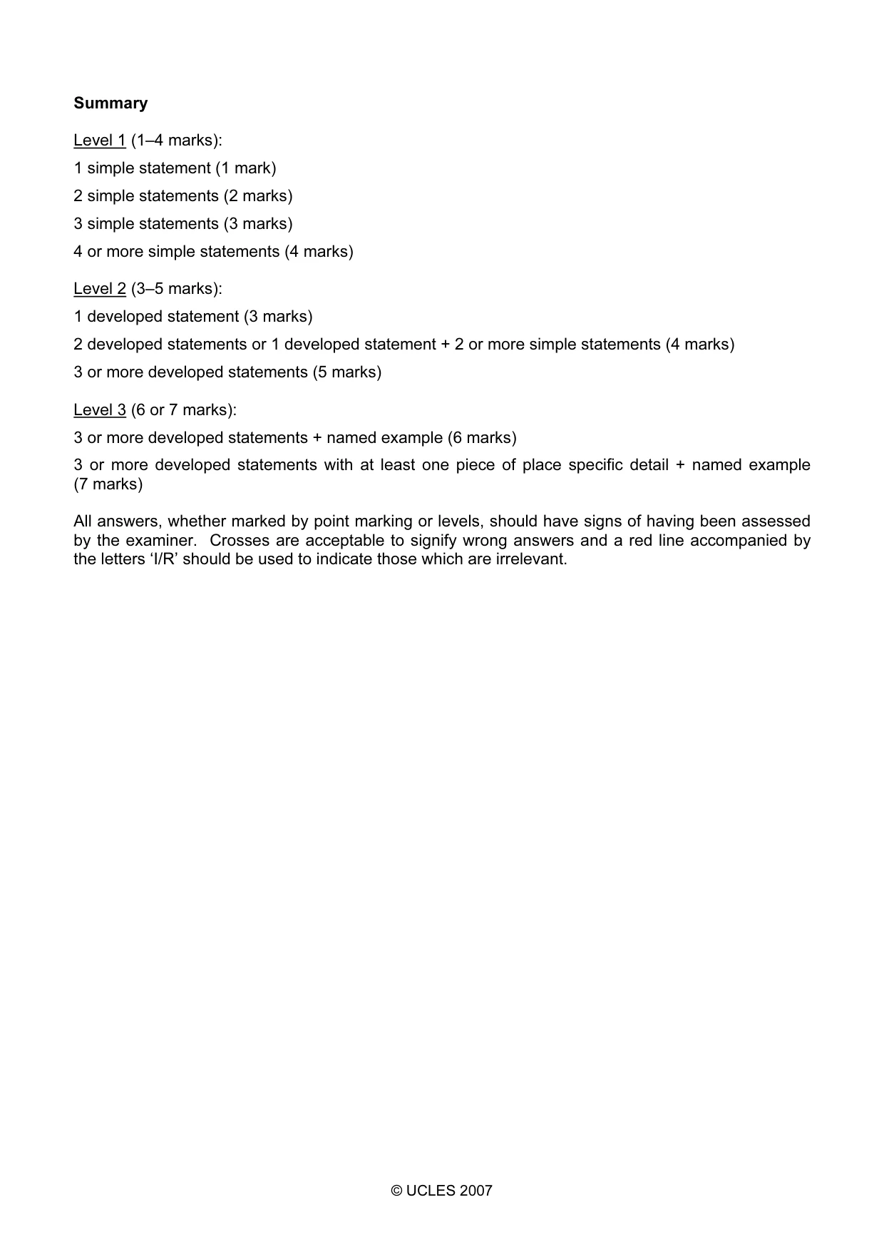 Mark scheme, page 3 of 13