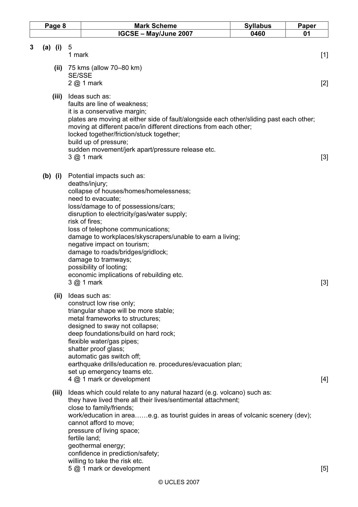 Mark scheme, page 8 of 13