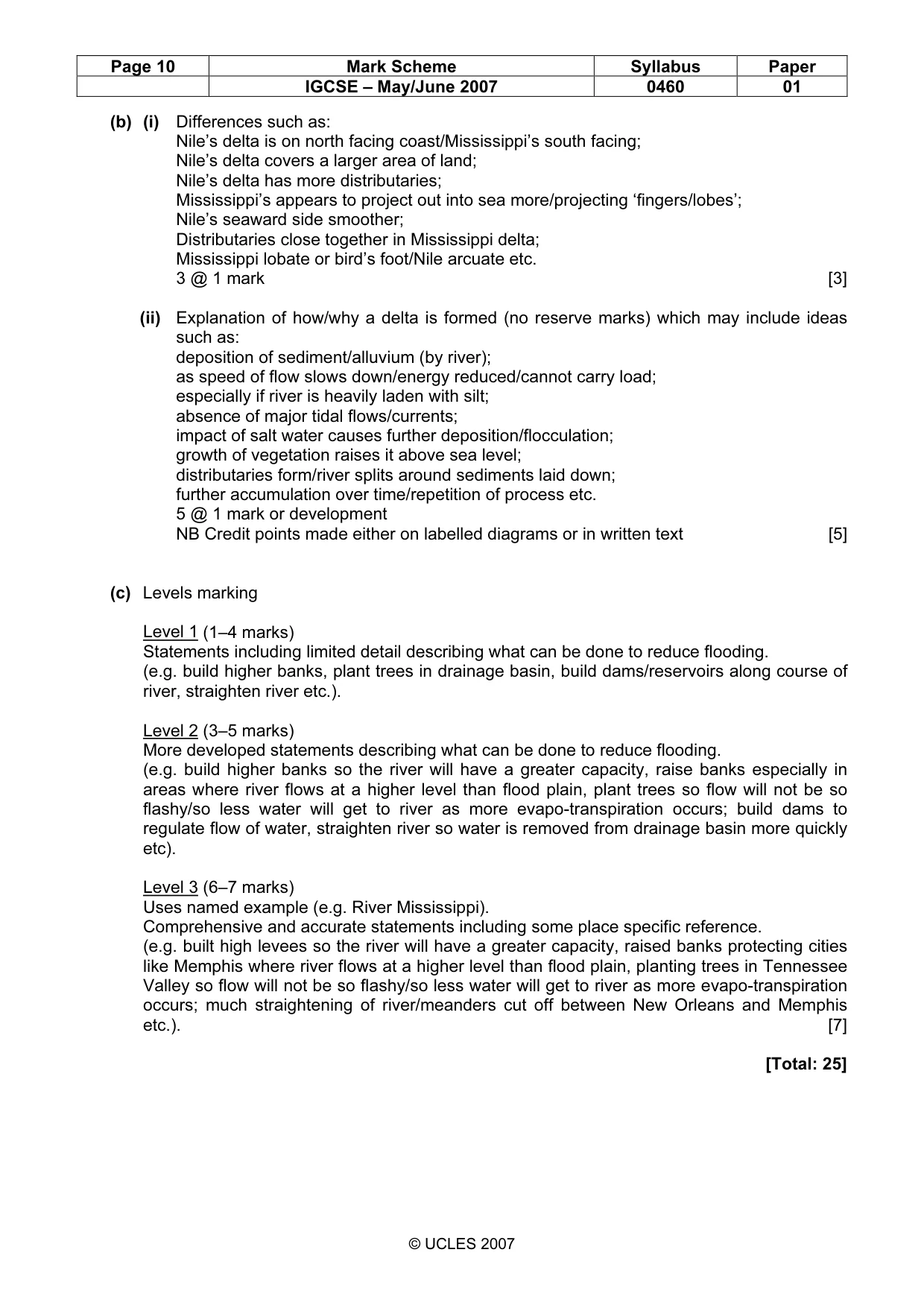Mark scheme, page 10 of 13