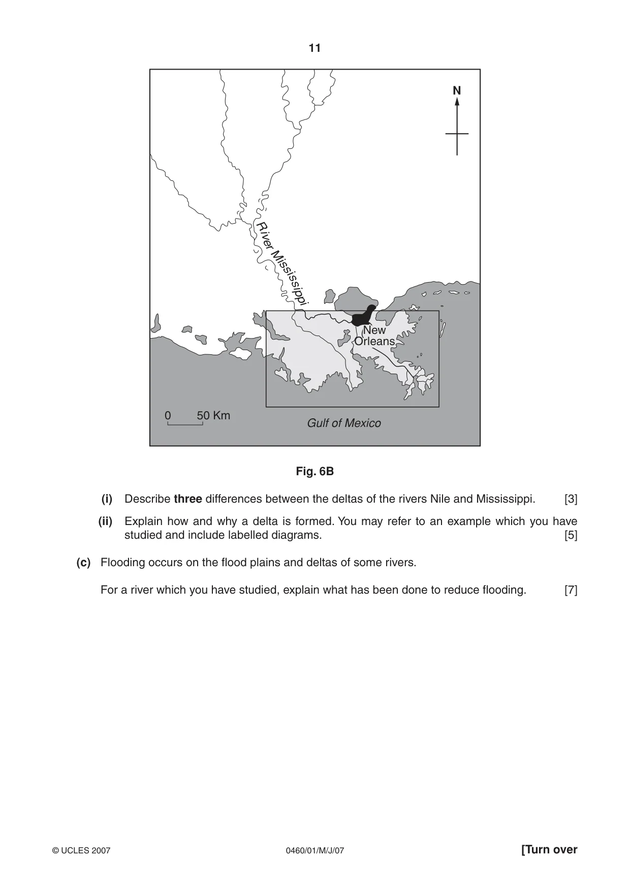 Cambridge IGCSE Geography 0460 2007 May/June Paper 1 · Variant 1 question paper, page 11 of 16