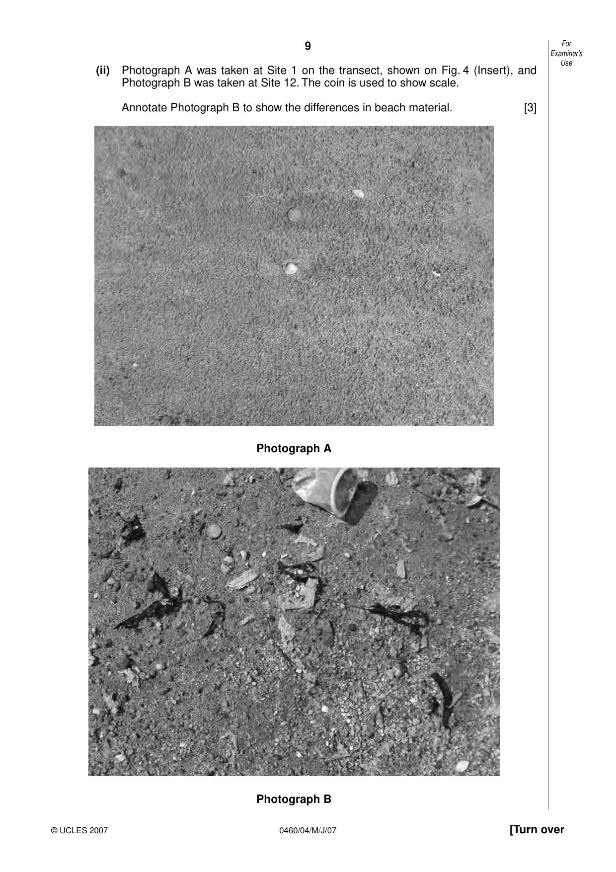Cambridge IGCSE Geography 0460 2007 May/June Paper 4 · Variant 1 question paper, page 9 of 16