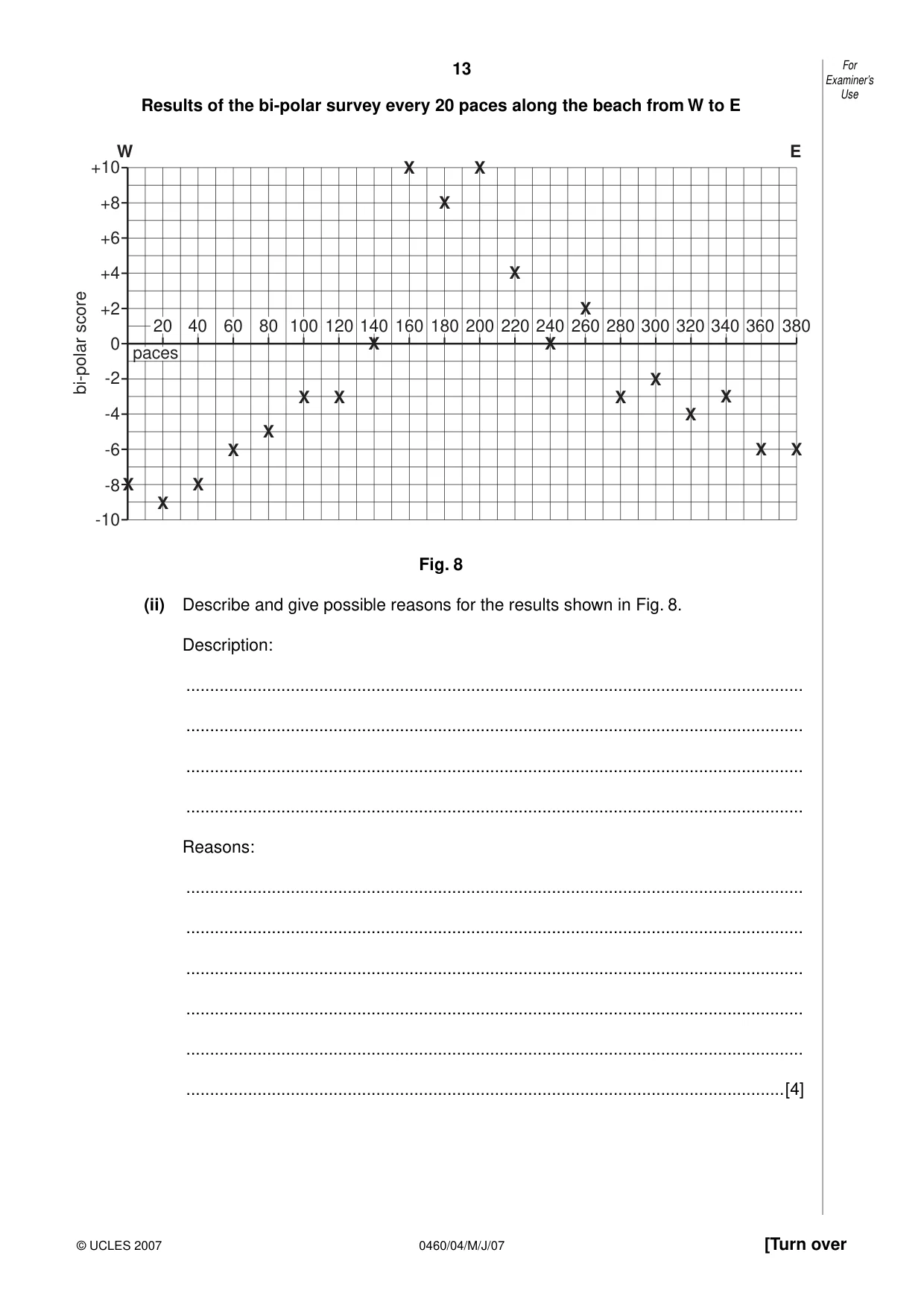 Cambridge IGCSE Geography 0460 2007 May/June Paper 4 · Variant 1 question paper, page 13 of 16