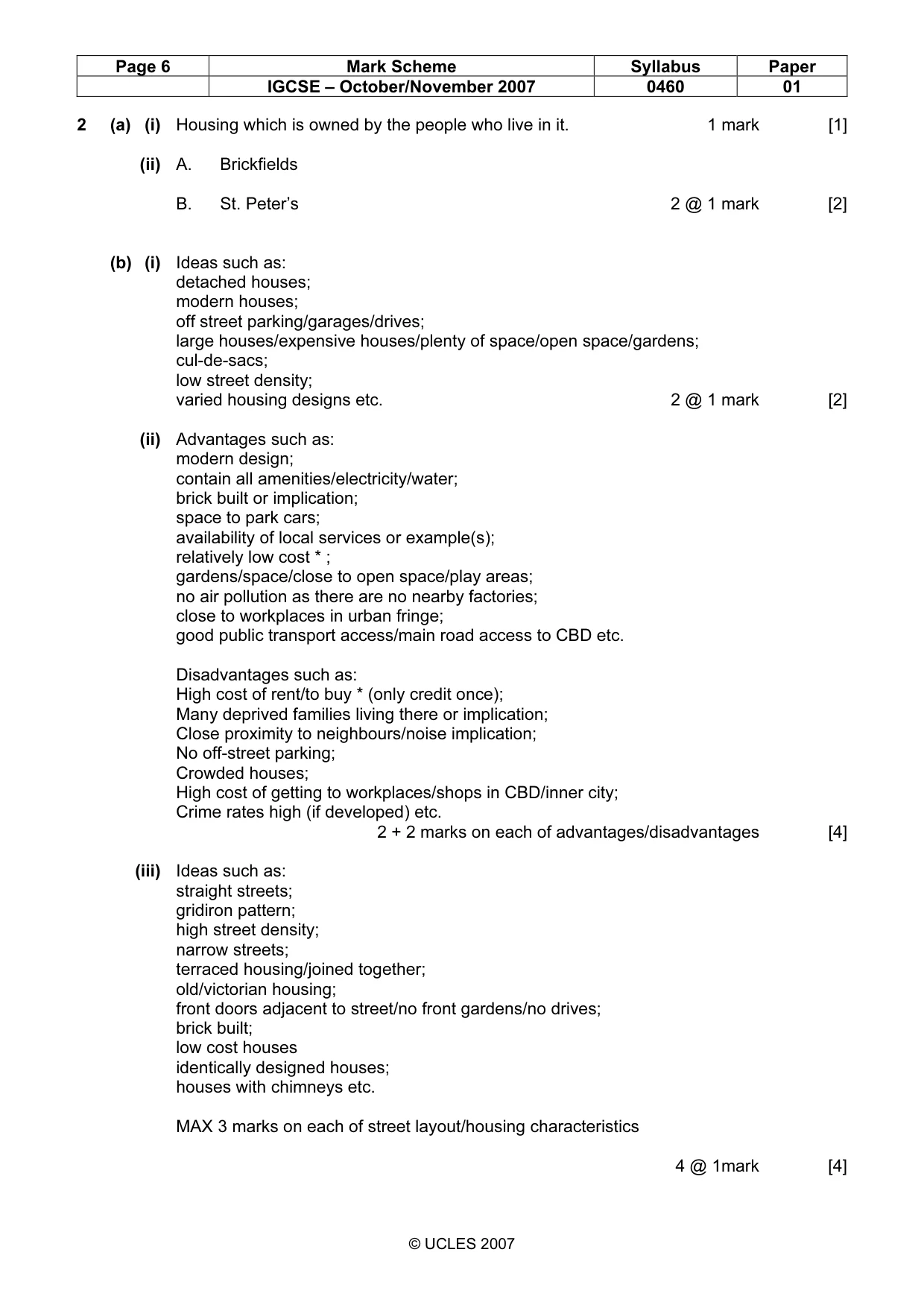 Mark scheme, page 6 of 13