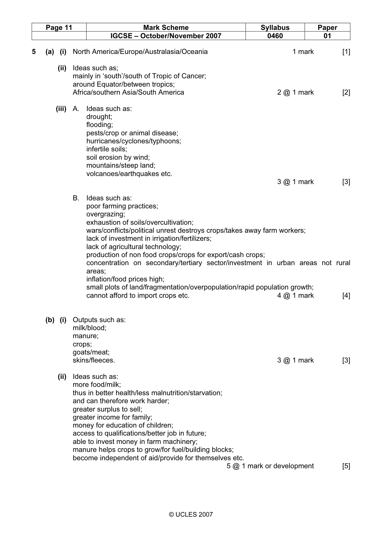 Mark scheme, page 11 of 13