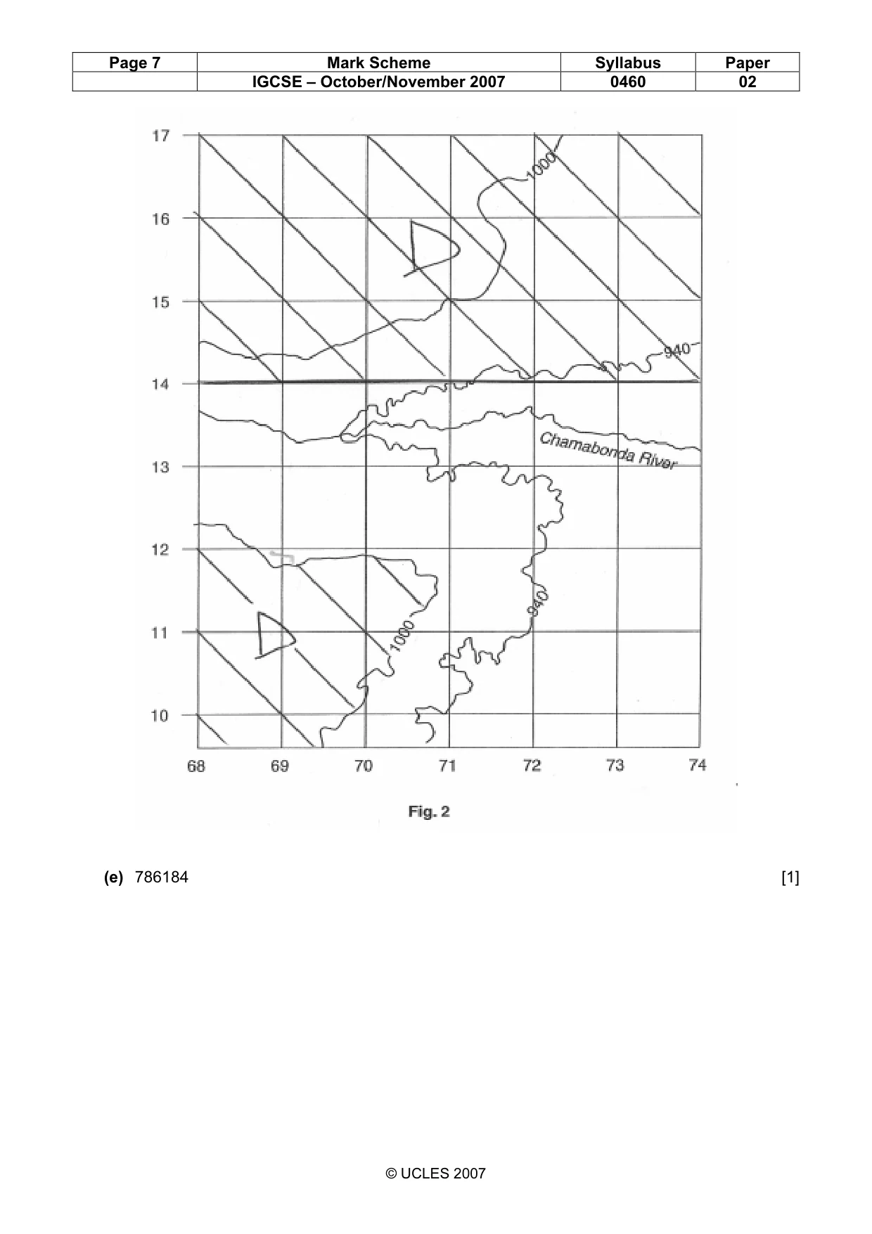 Mark scheme, page 7 of 11