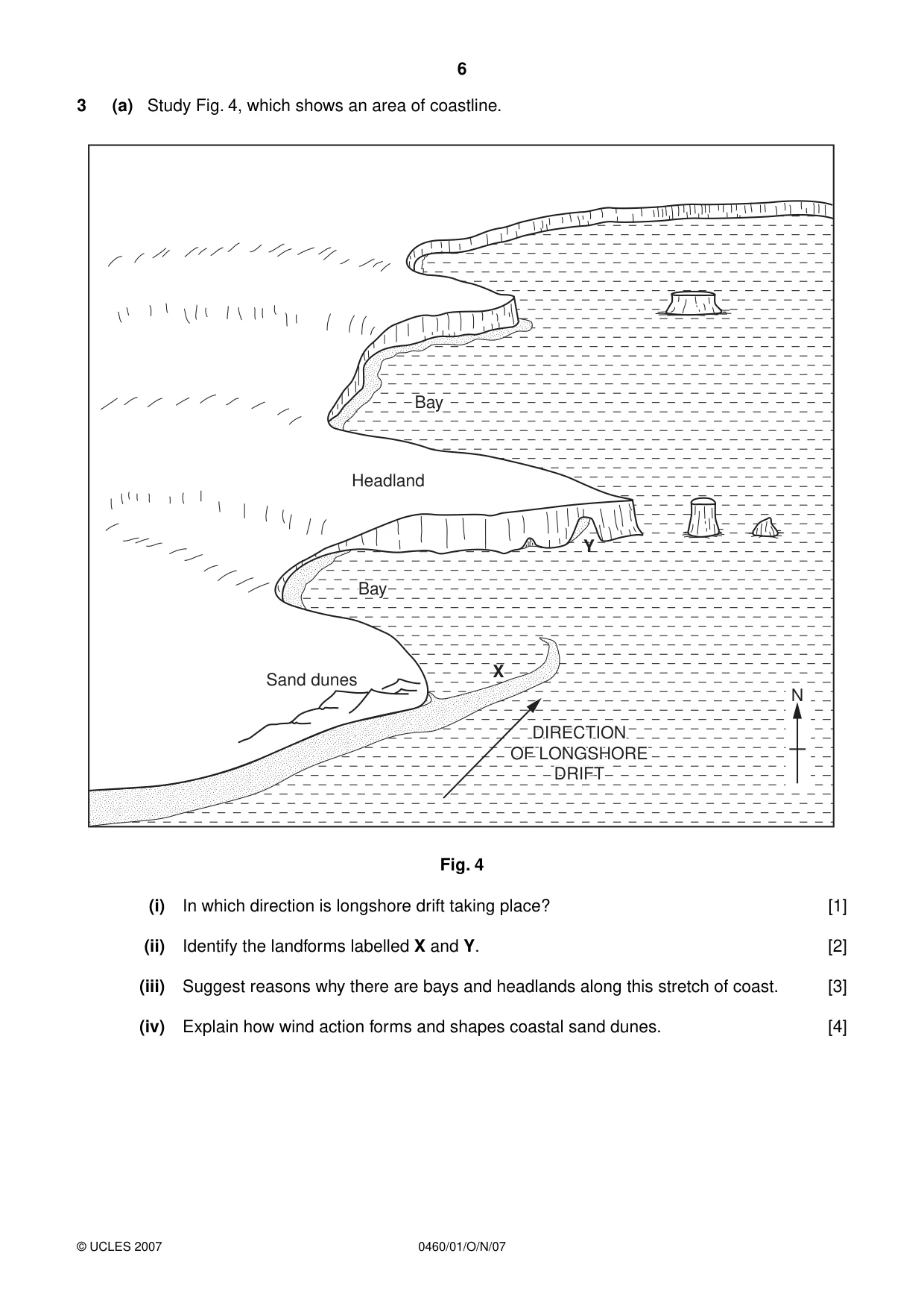 Cambridge IGCSE Geography 0460 2007 Oct/Nov Paper 1 · Variant 1 question paper, page 6 of 16