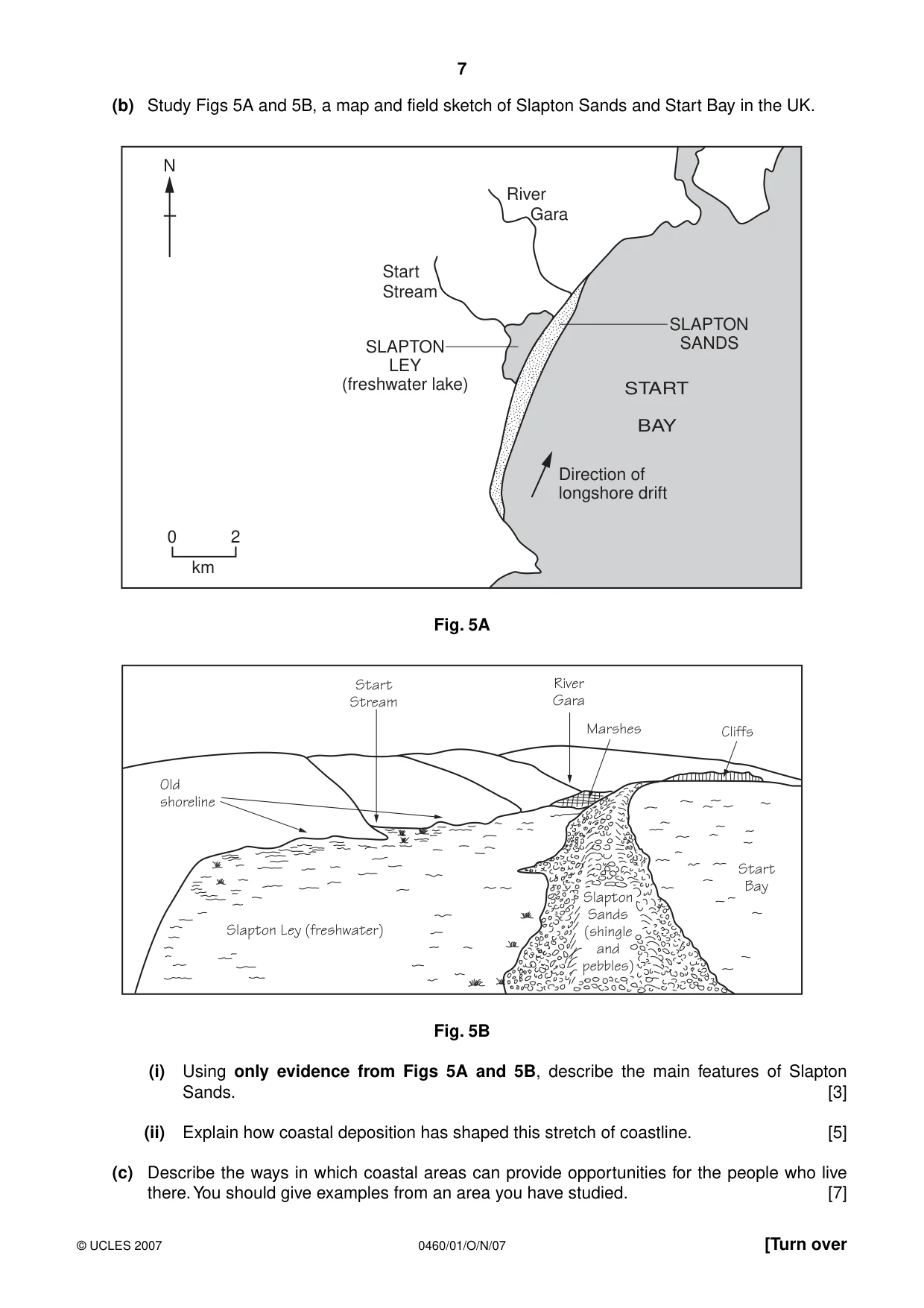 Cambridge IGCSE Geography 0460 2007 Oct/Nov Paper 1 · Variant 1 question paper, page 7 of 16