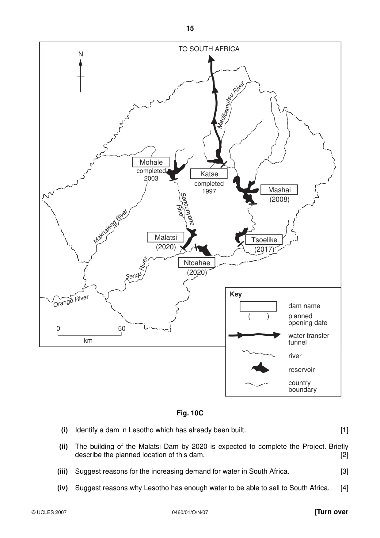 Cambridge IGCSE Geography 0460 2007 Oct/Nov Paper 1 · Variant 1 question paper, page 15 of 16